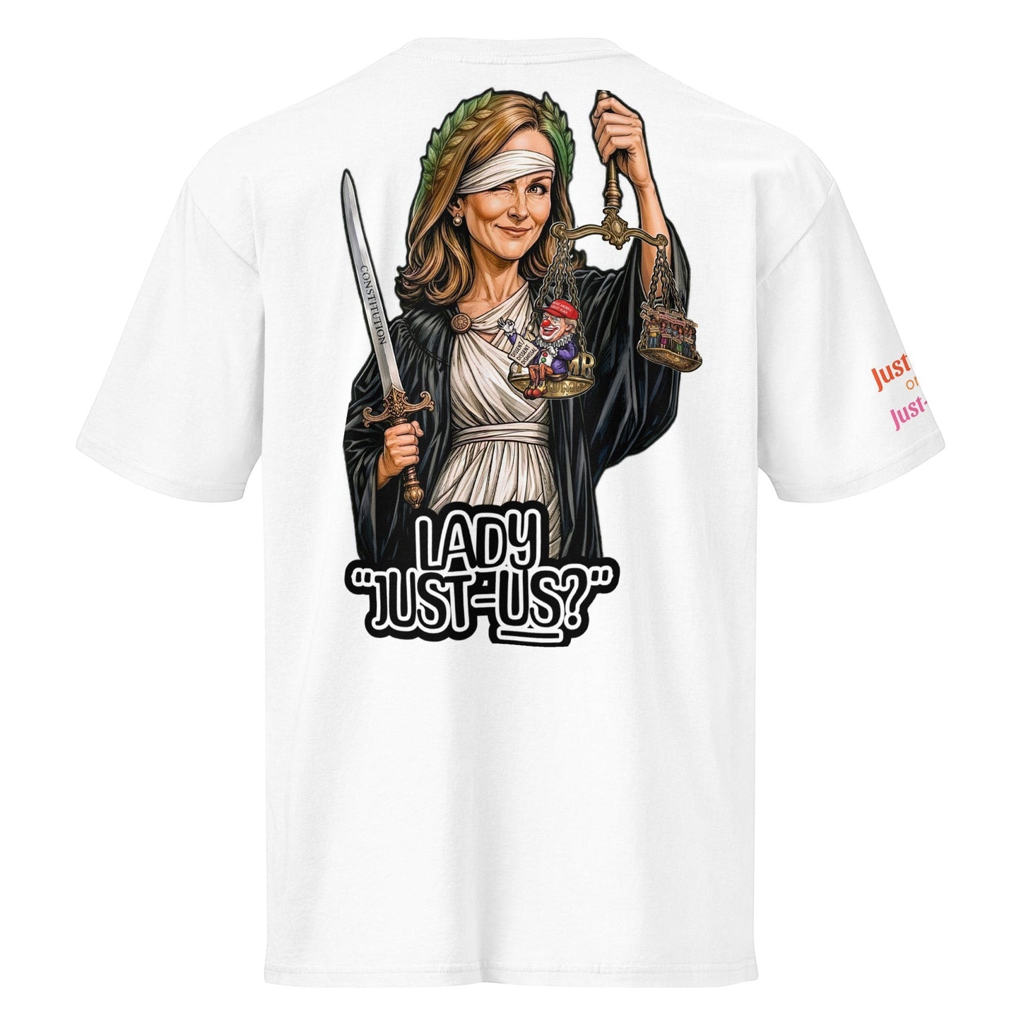 Justice or Just-Us? Men's Premium Short Sleeve Tee Everyday Wear JU-SS01 by Sweet Agitator