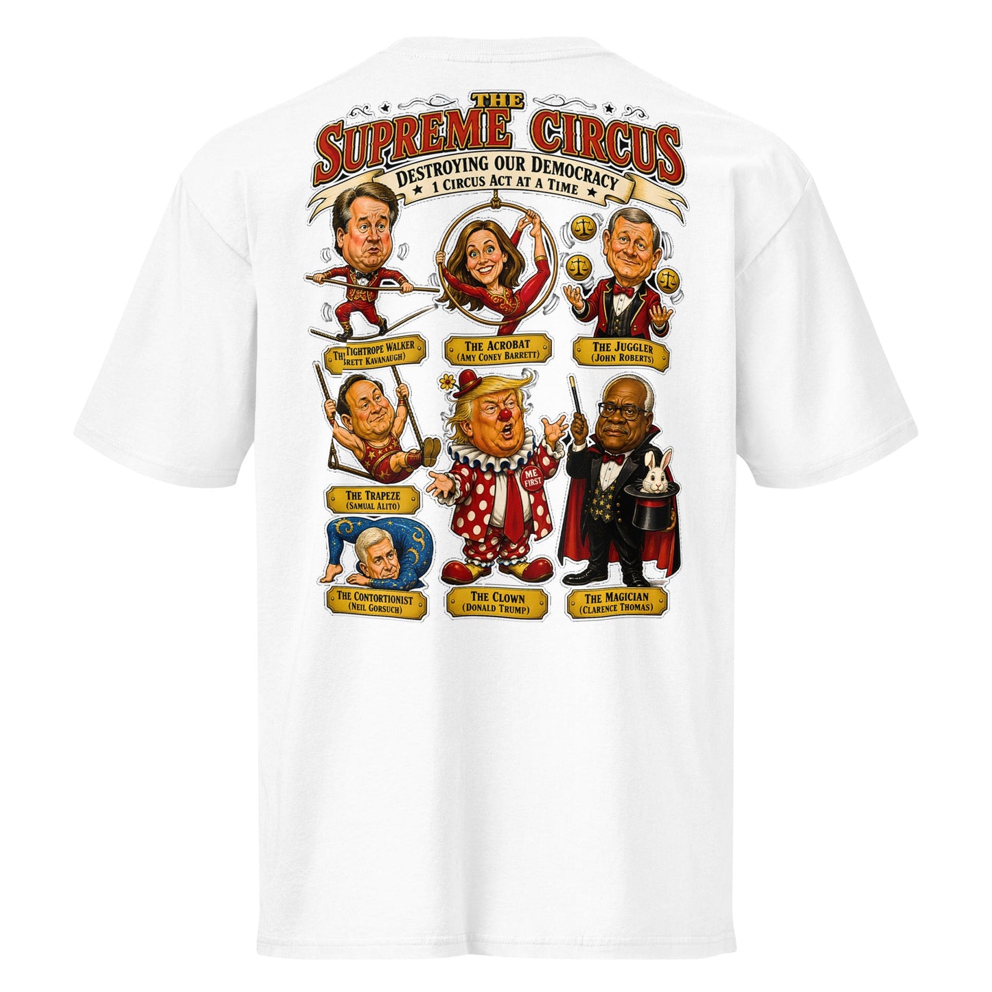 Supreme Circus 1 Act At A Time Short Sleeve Tee For Men Everyday Wear by Sweet Agitator