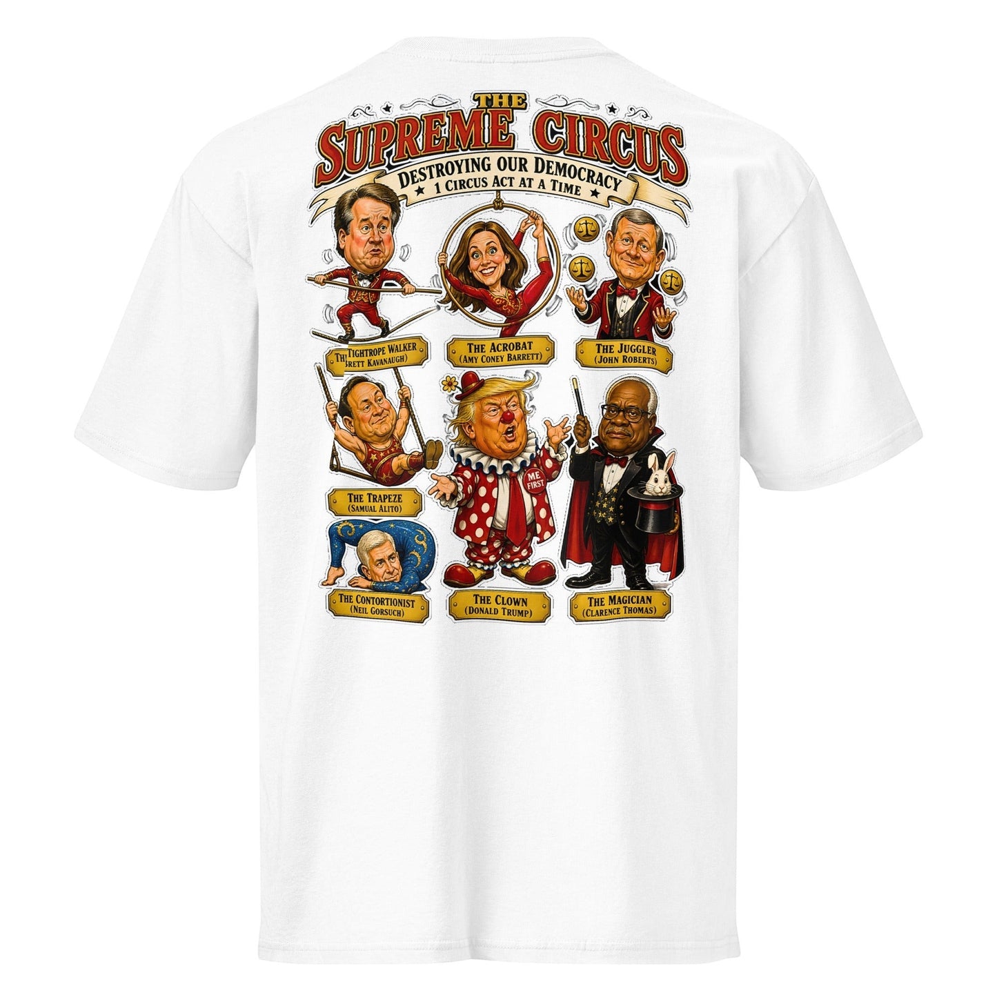Supreme Circus 1 Act At A Time Short Sleeve Tee For Men Everyday Wear by Sweet Agitator