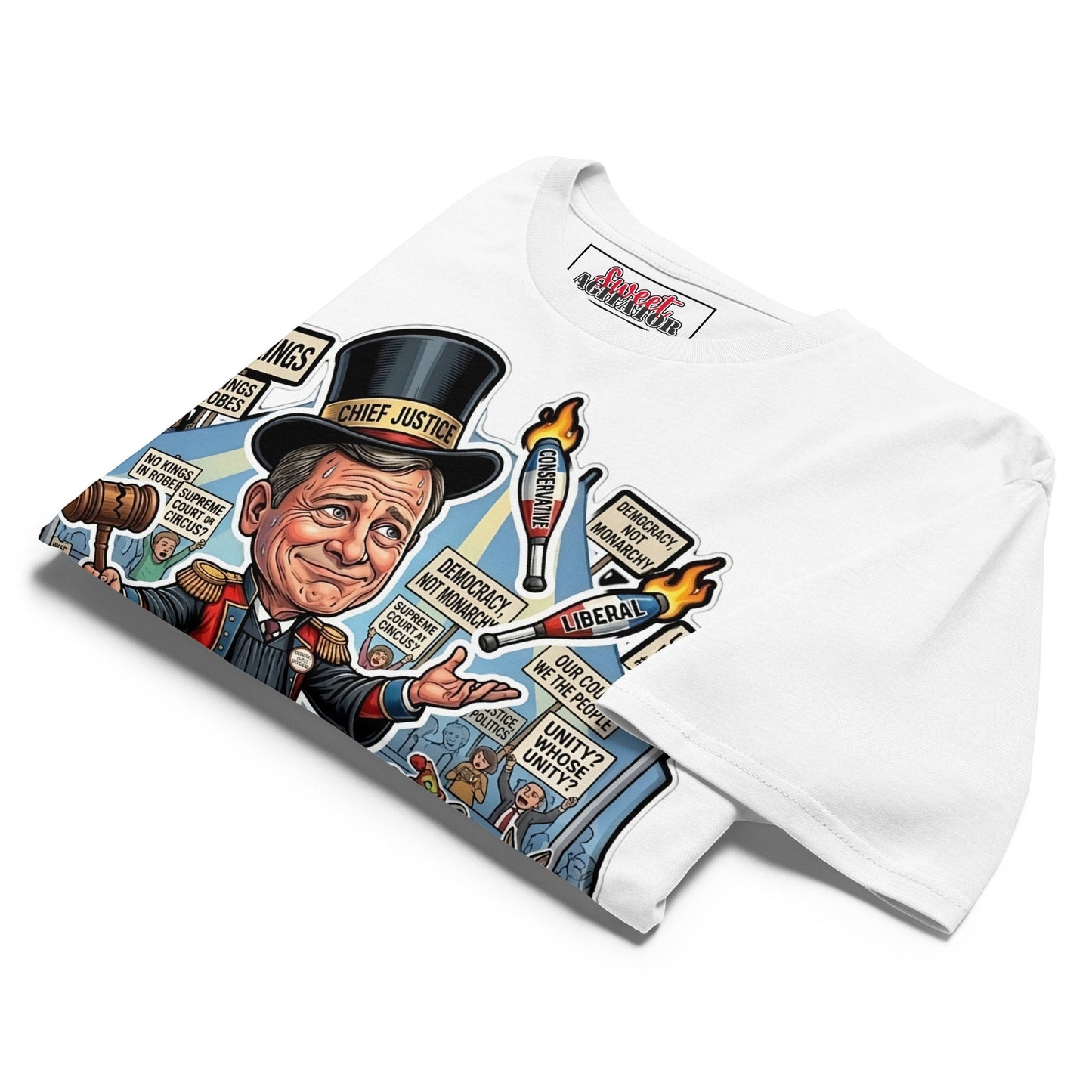 #NOKINGS Protest Heavy T Shirt Featuring Justice John Roberts JR001 by Sweet Agitator