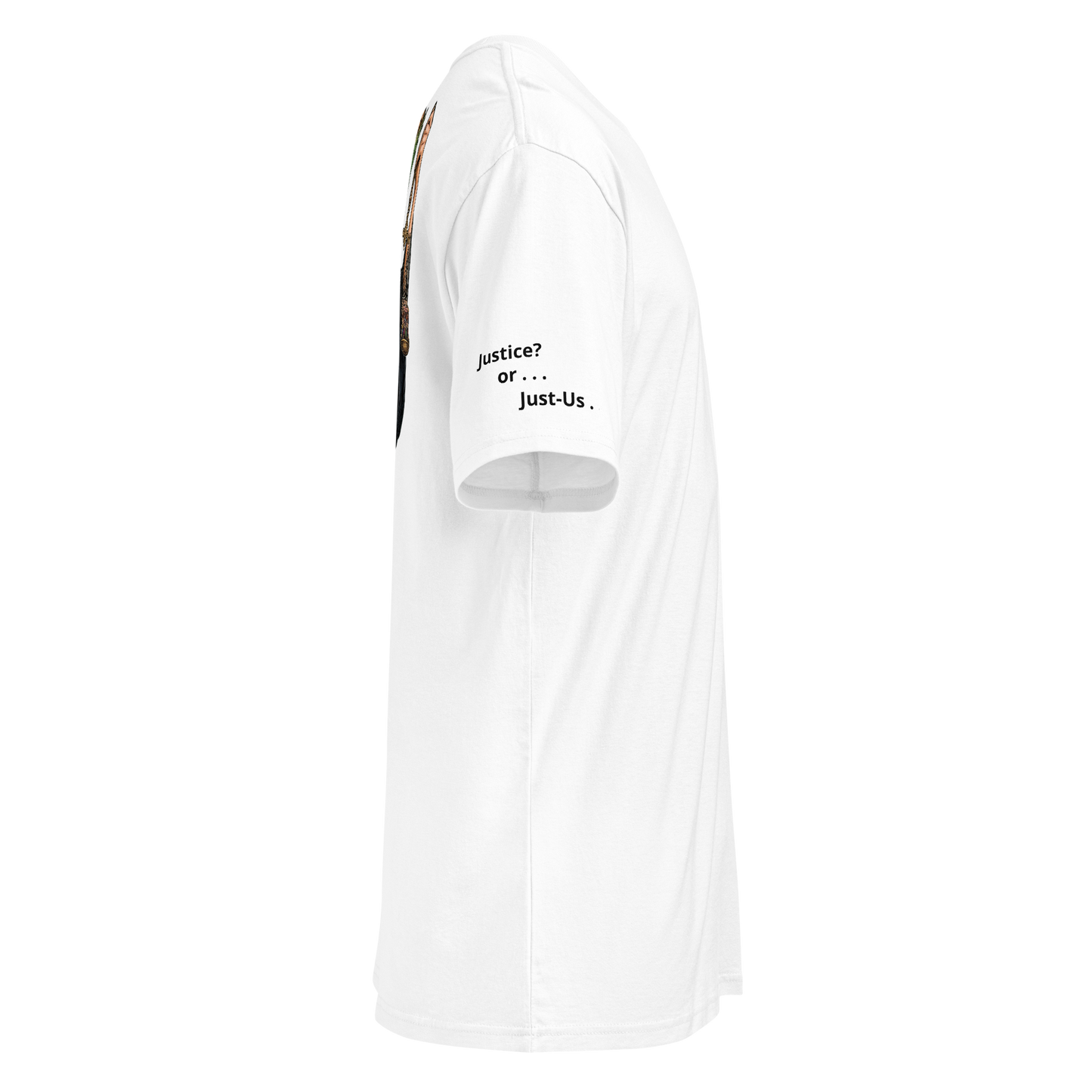 Justice? or Just-us? Men's Premium Short Sleeve Tee by Sweet Agitator