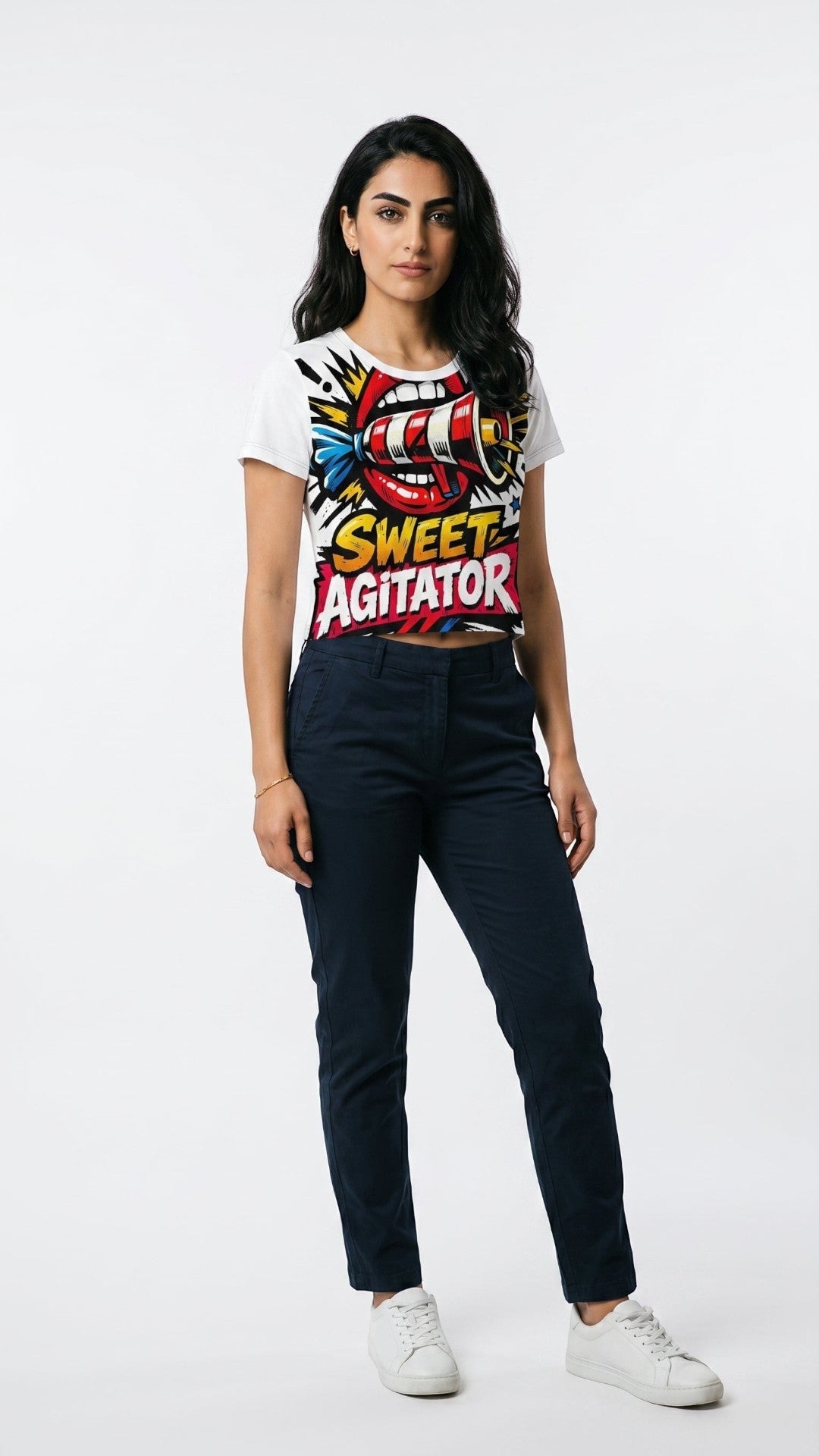 The Soft Circus Crop Tee — All-Over Edition by Sweet Agitator