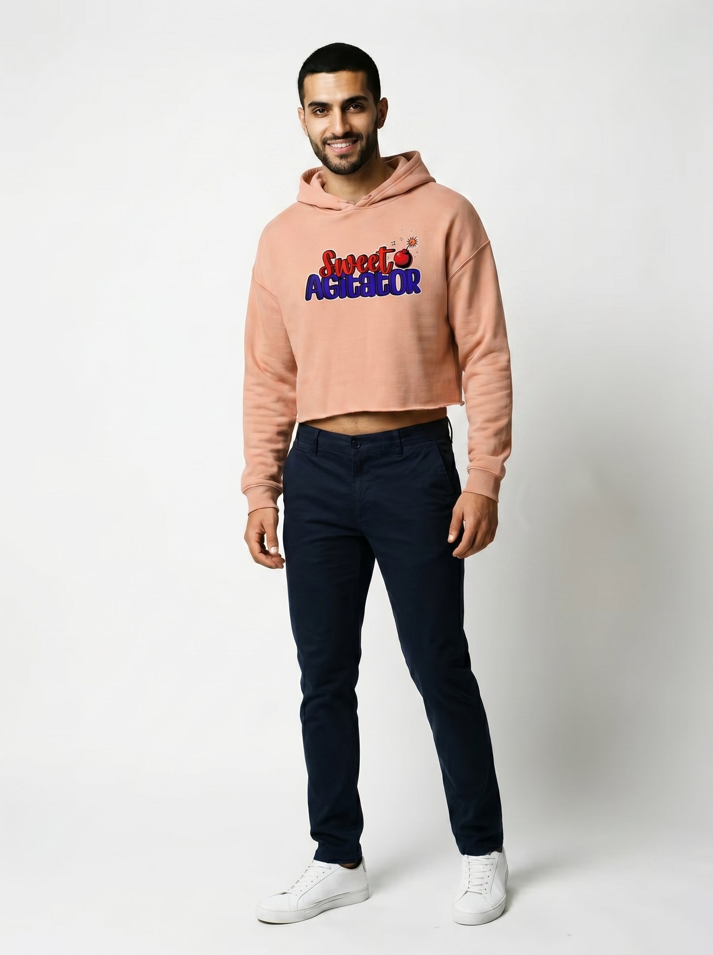 Sweet Agitator Dynamite Core Collection Crop Hoodie Casual Wear by Sweet Agitator