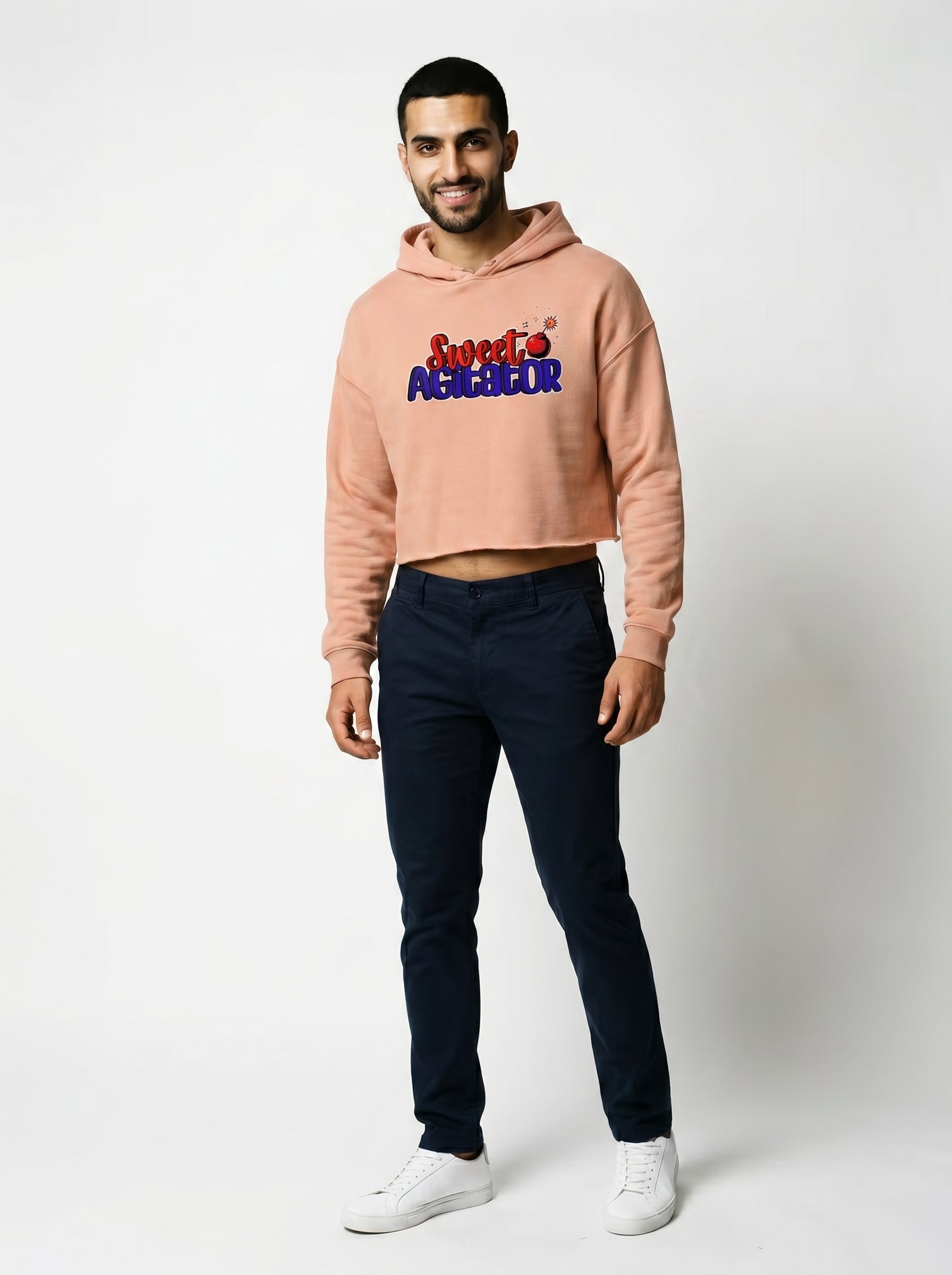 Sweet Agitator Dynamite Core Collection Crop Hoodie Casual Wear by Sweet Agitator
