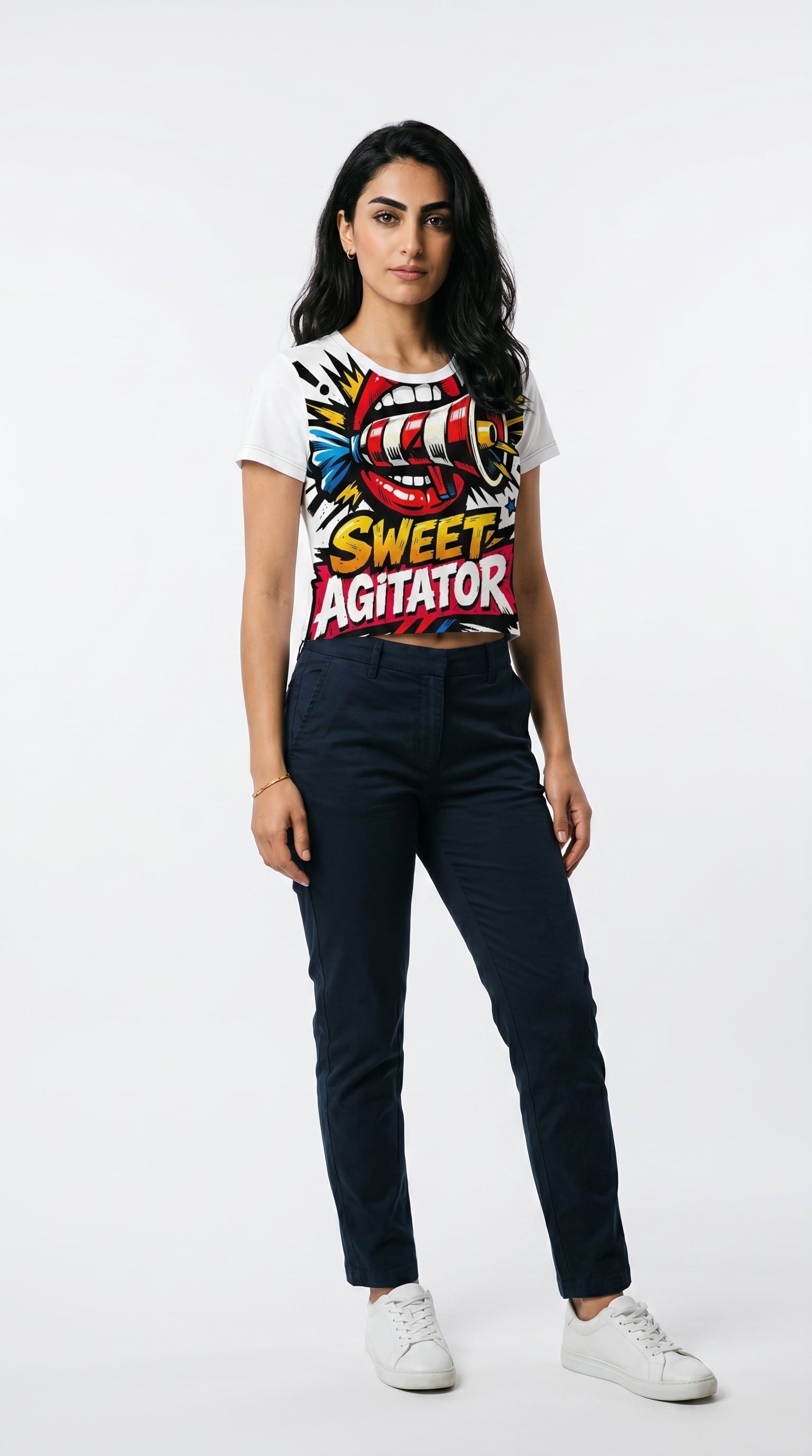 The Soft Circus Crop Tee — All-Over Edition by Sweet Agitator