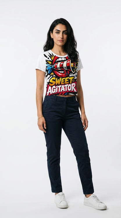The Soft Circus Crop Tee — All-Over Edition by Sweet Agitator