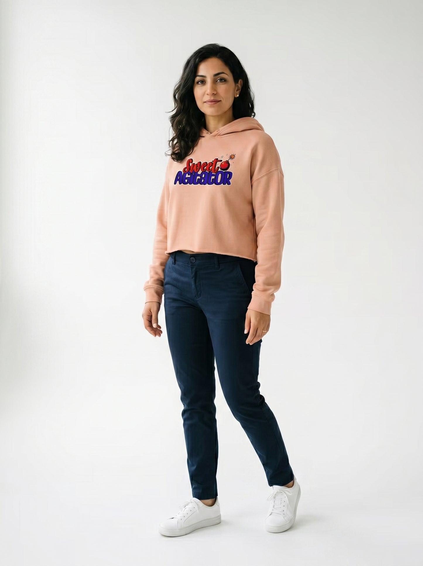 Sweet Agitator Dynamite Core Collection Crop Hoodie Casual Wear by Sweet Agitator