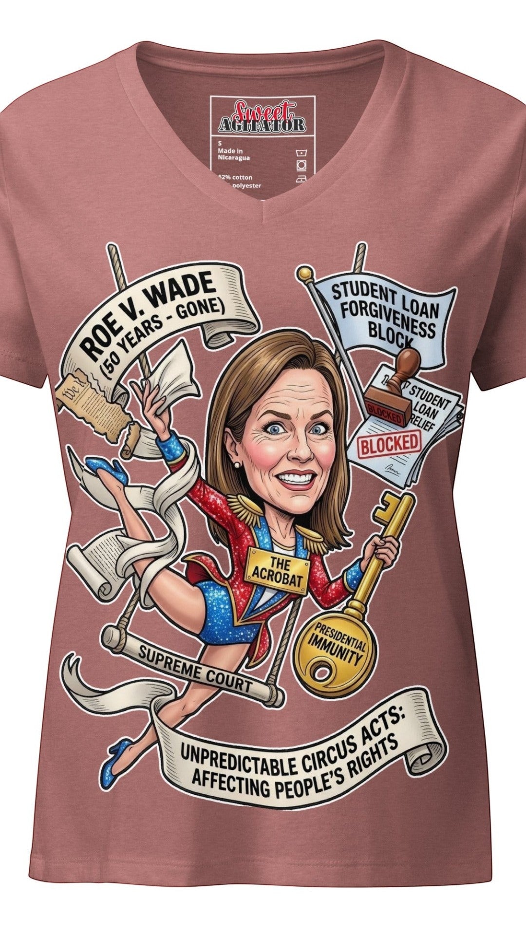 The Acrobat — Episode 1 Women's V-Neck Tee by Sweet Agitator