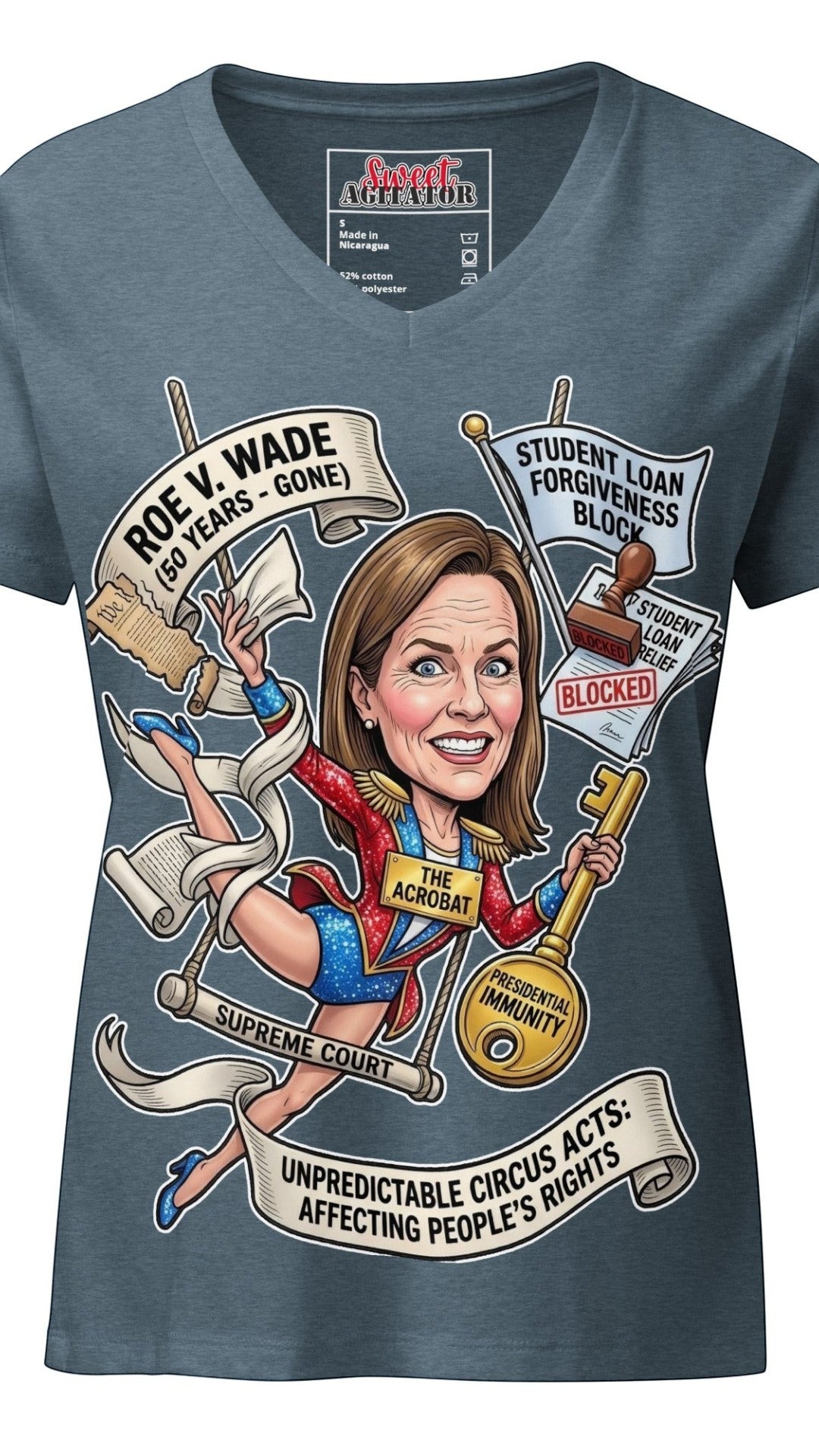 The Acrobat — Episode 1 Women's V-Neck Tee by Sweet Agitator