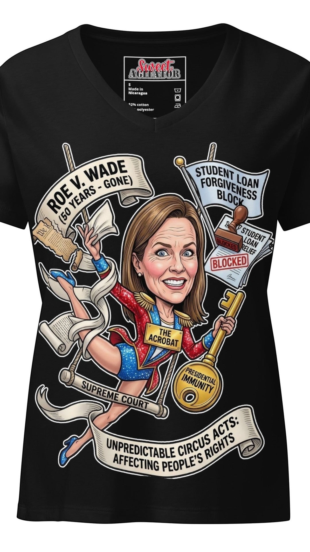 The Acrobat — Episode 1 Women's V-Neck Tee by Sweet Agitator