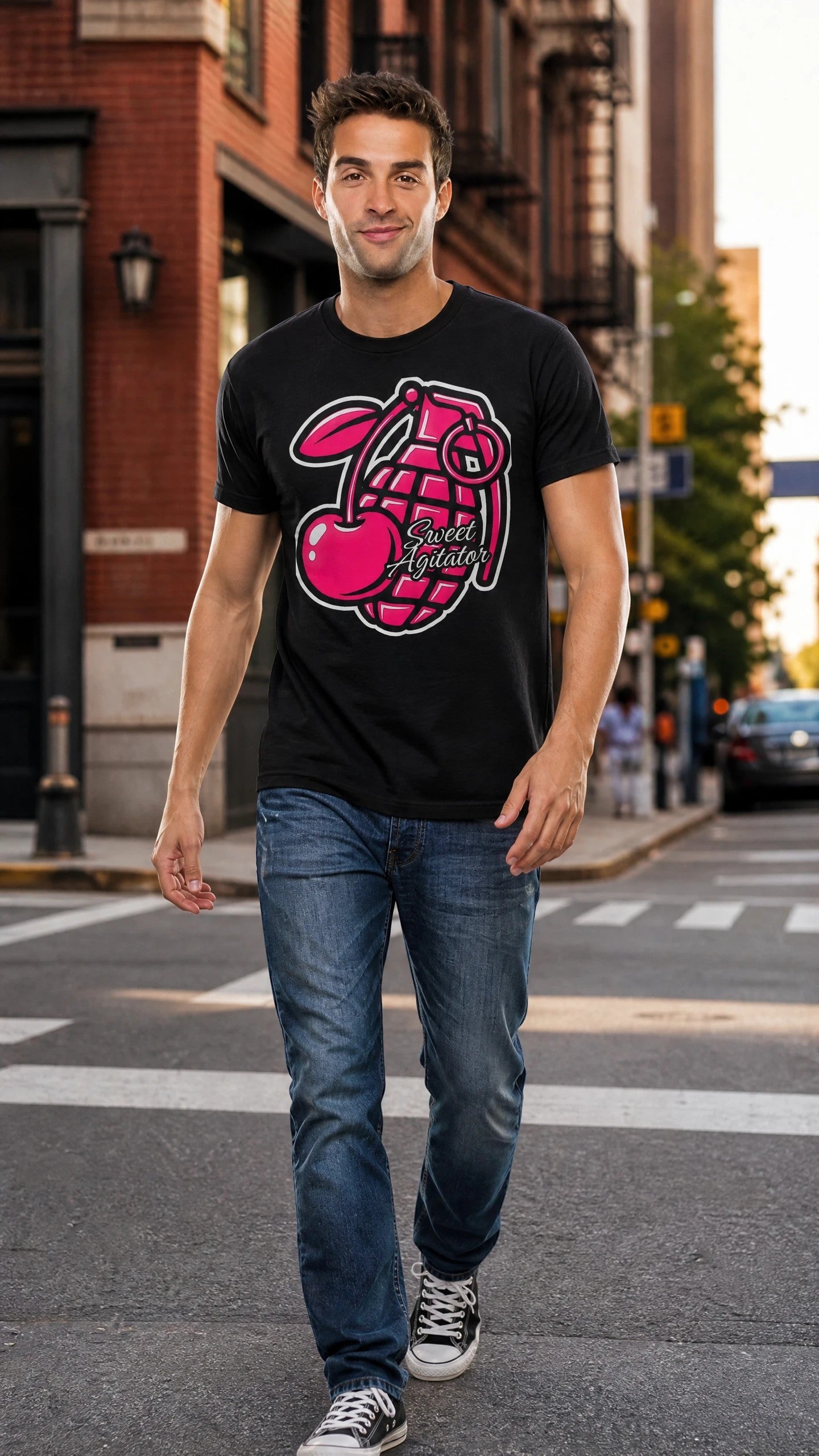 Sweet Agitator Classic Jersey Tee — Unisex by Printify