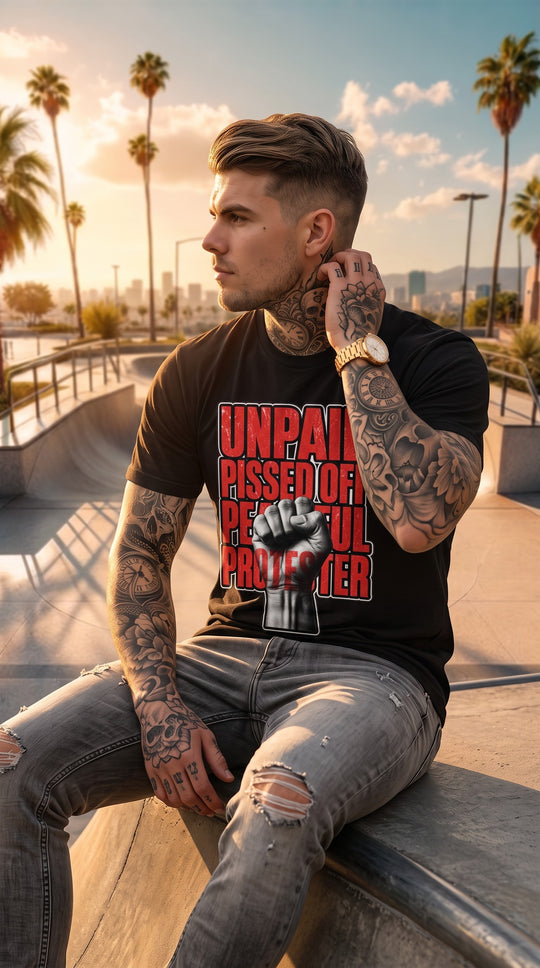Unpaid, Pissed Off &amp; Peaceful Protester Premium Tee by Sweet Agitator