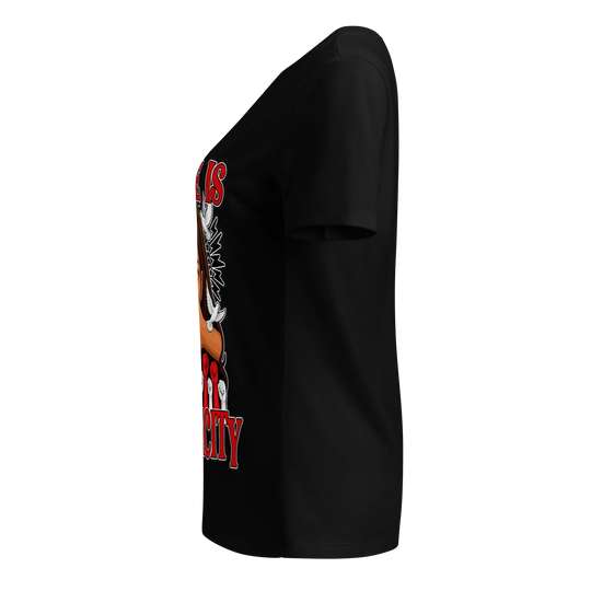 Silence Is Complicity V-Neck Tee by Sweet Agitator