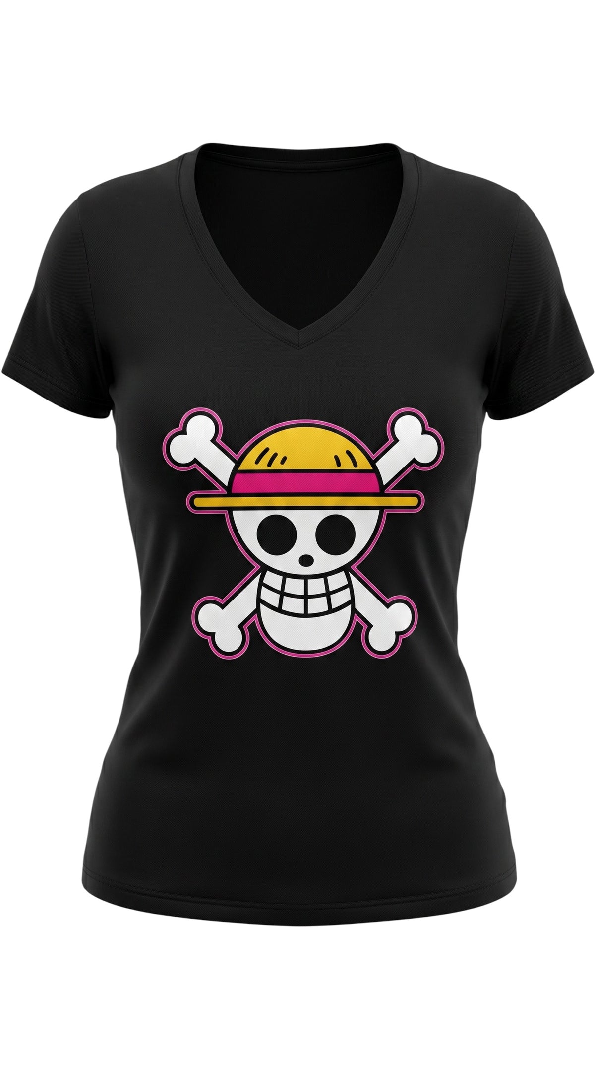 Jolly Roger V-Neck Tee by Sweet Agitator