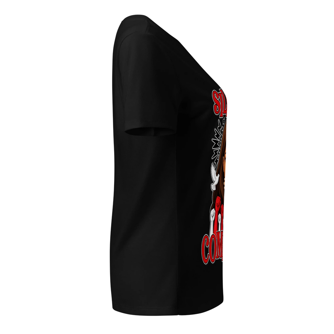 Silence Is Complicity V-Neck Tee by Sweet Agitator