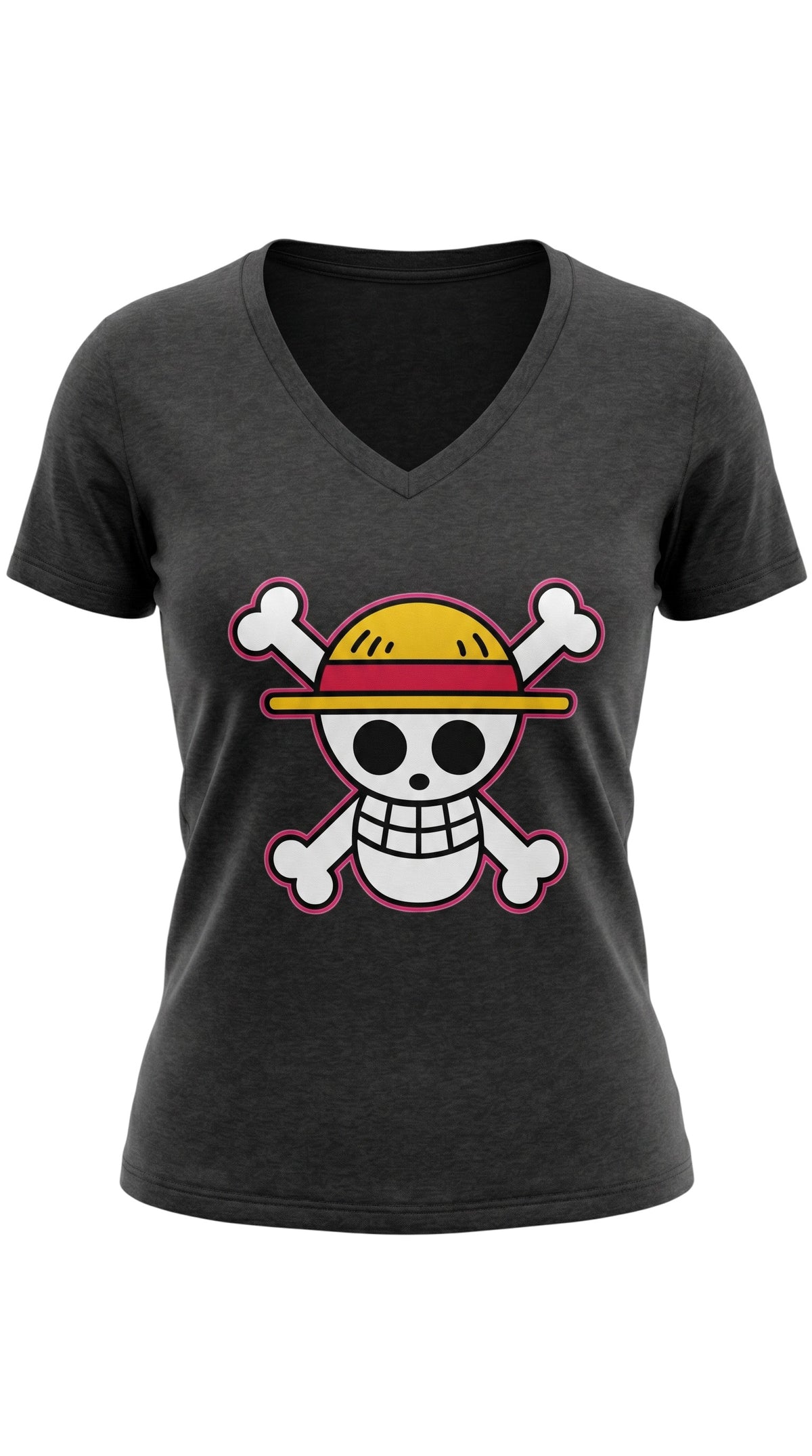 Jolly Roger V-Neck Tee by Sweet Agitator