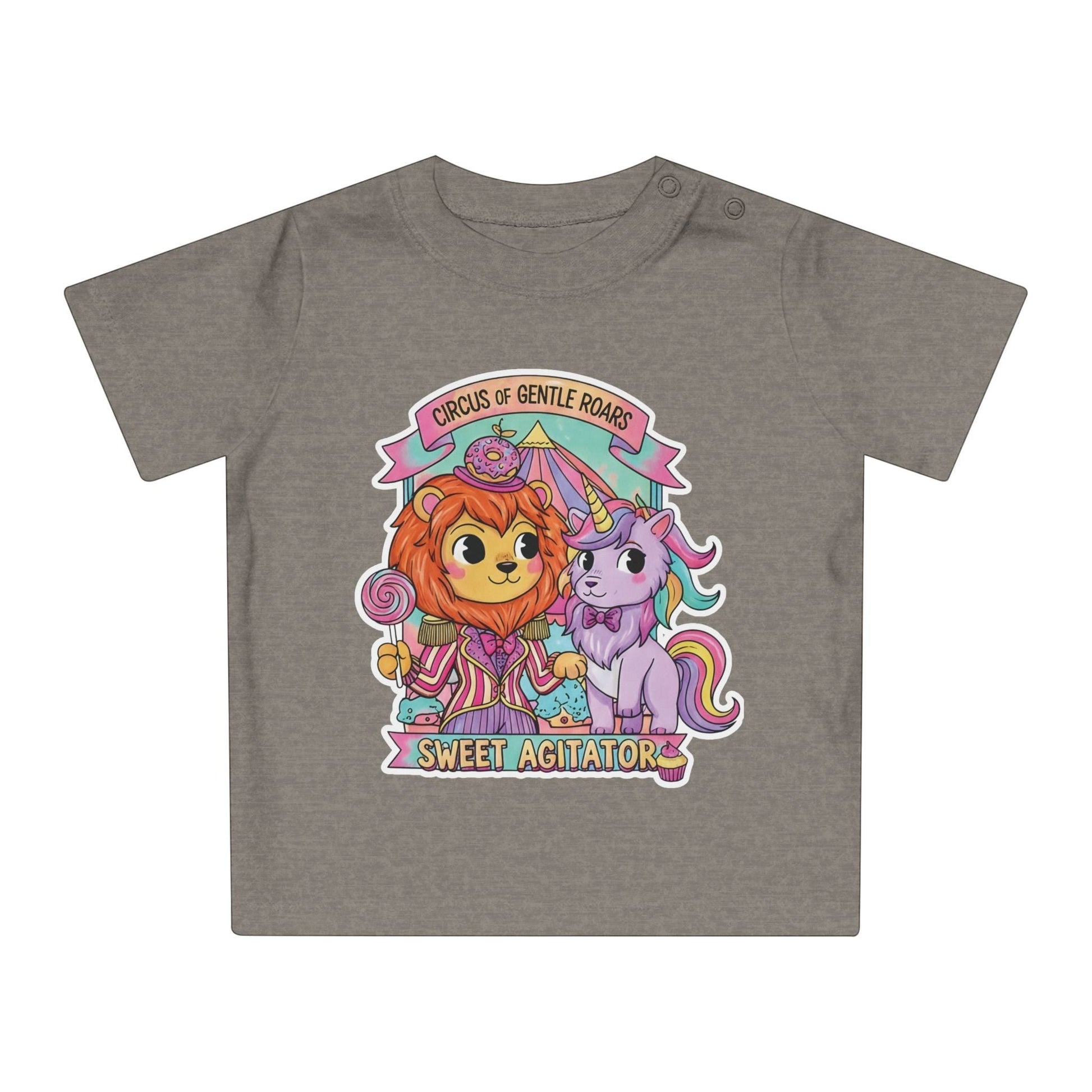 Circus of Gentle Roars Graphic Baby T Shirt Sweet Agitator NB 0-3M by Printify