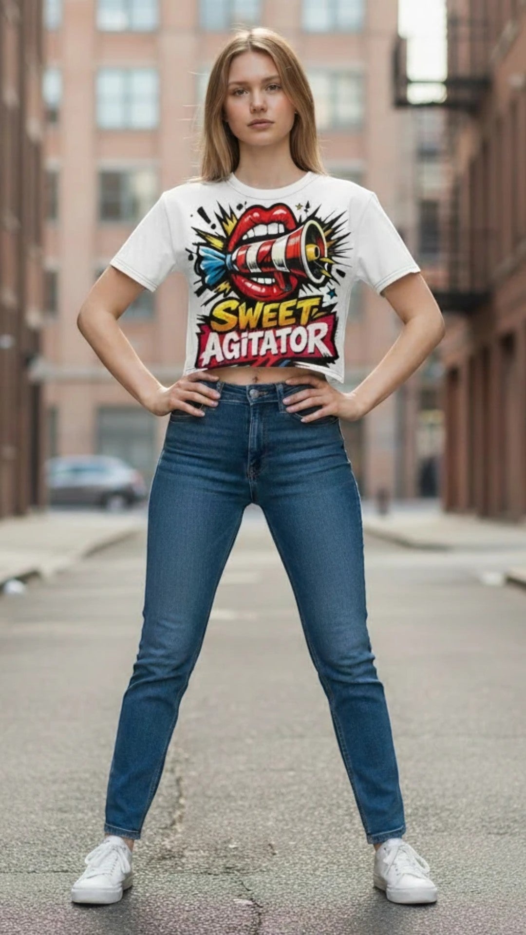The Soft Circus Crop Tee — All-Over Edition by Sweet Agitator