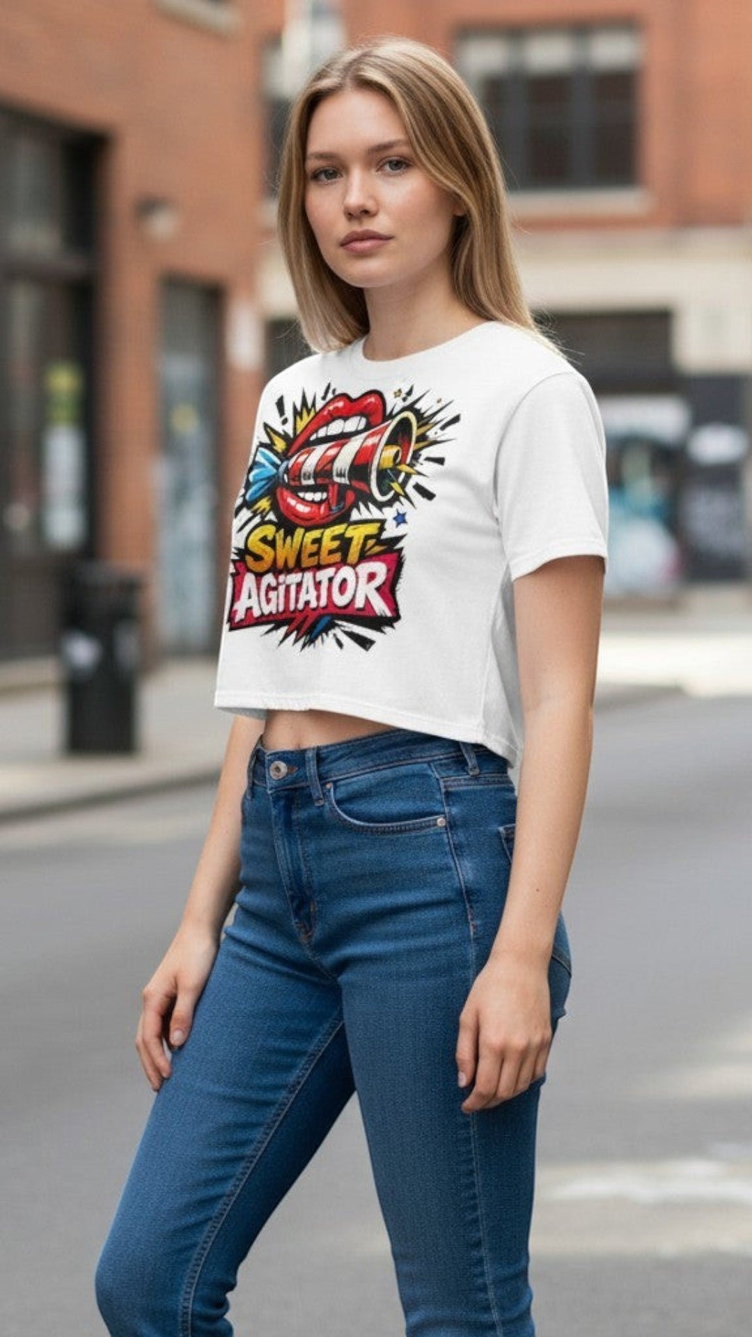The Soft Circus Crop Tee — All-Over Edition by Sweet Agitator