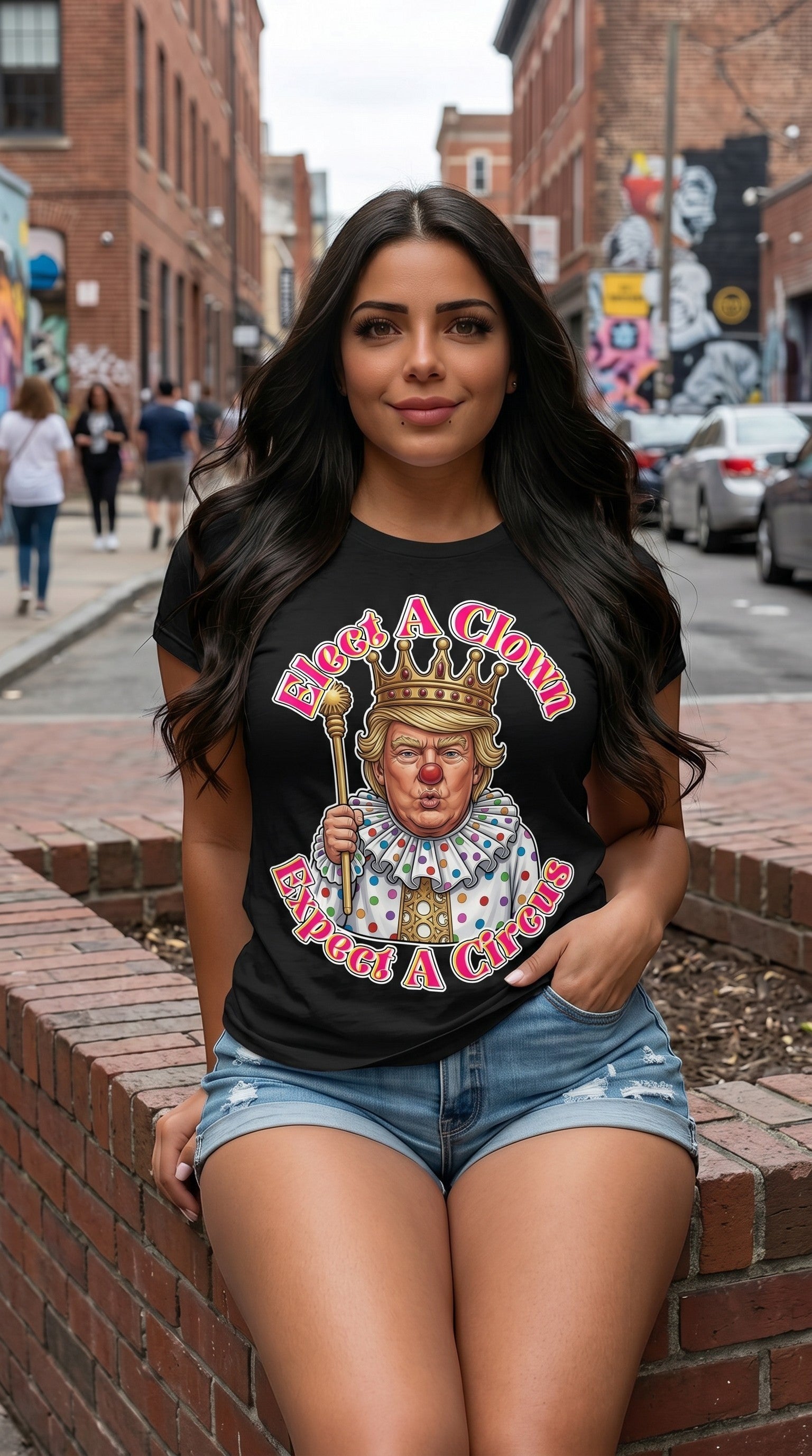 Election Donney V-Neck Tee by Sweet Agitator