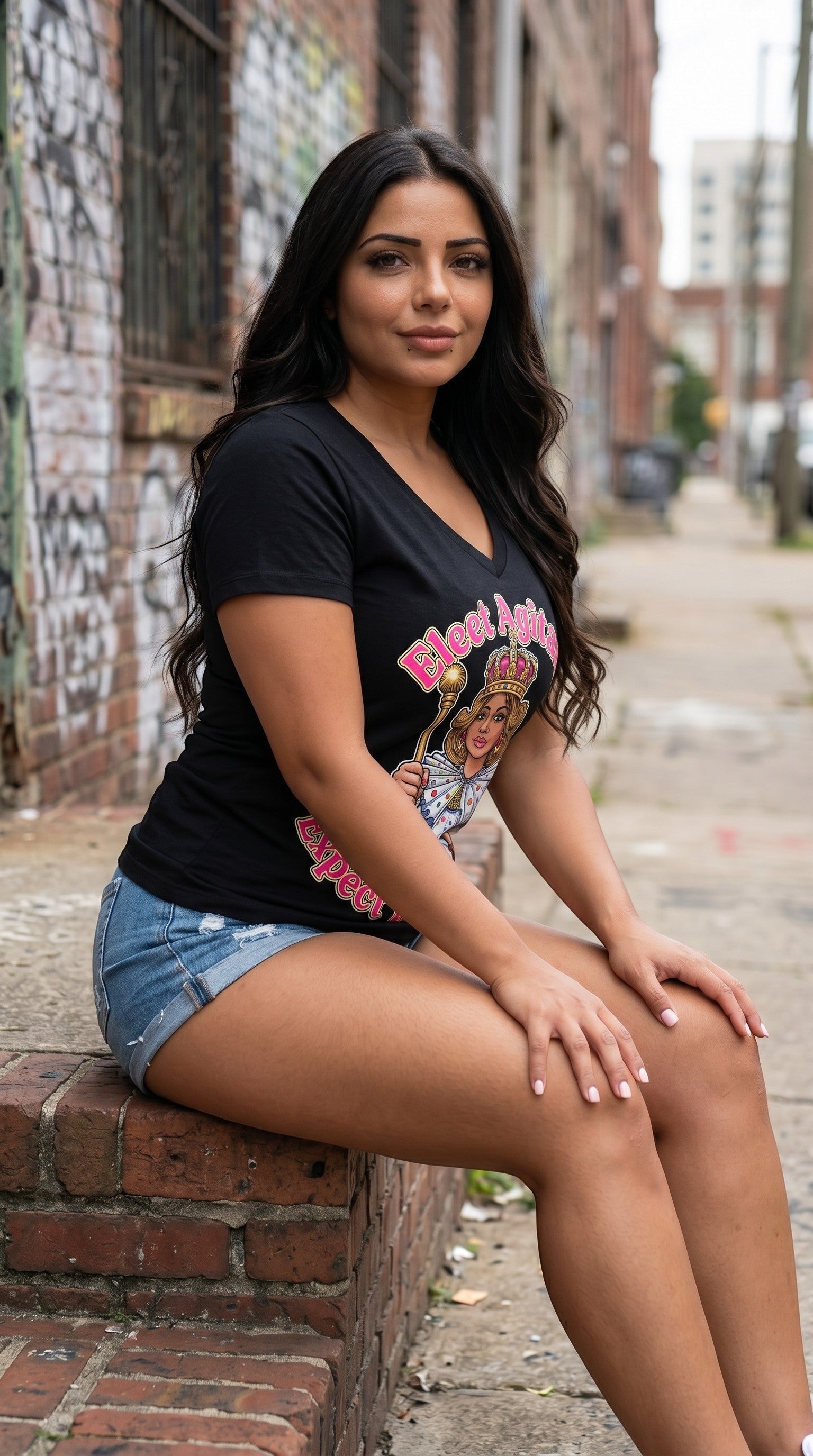 Election Donney V-Neck Tee by Sweet Agitator