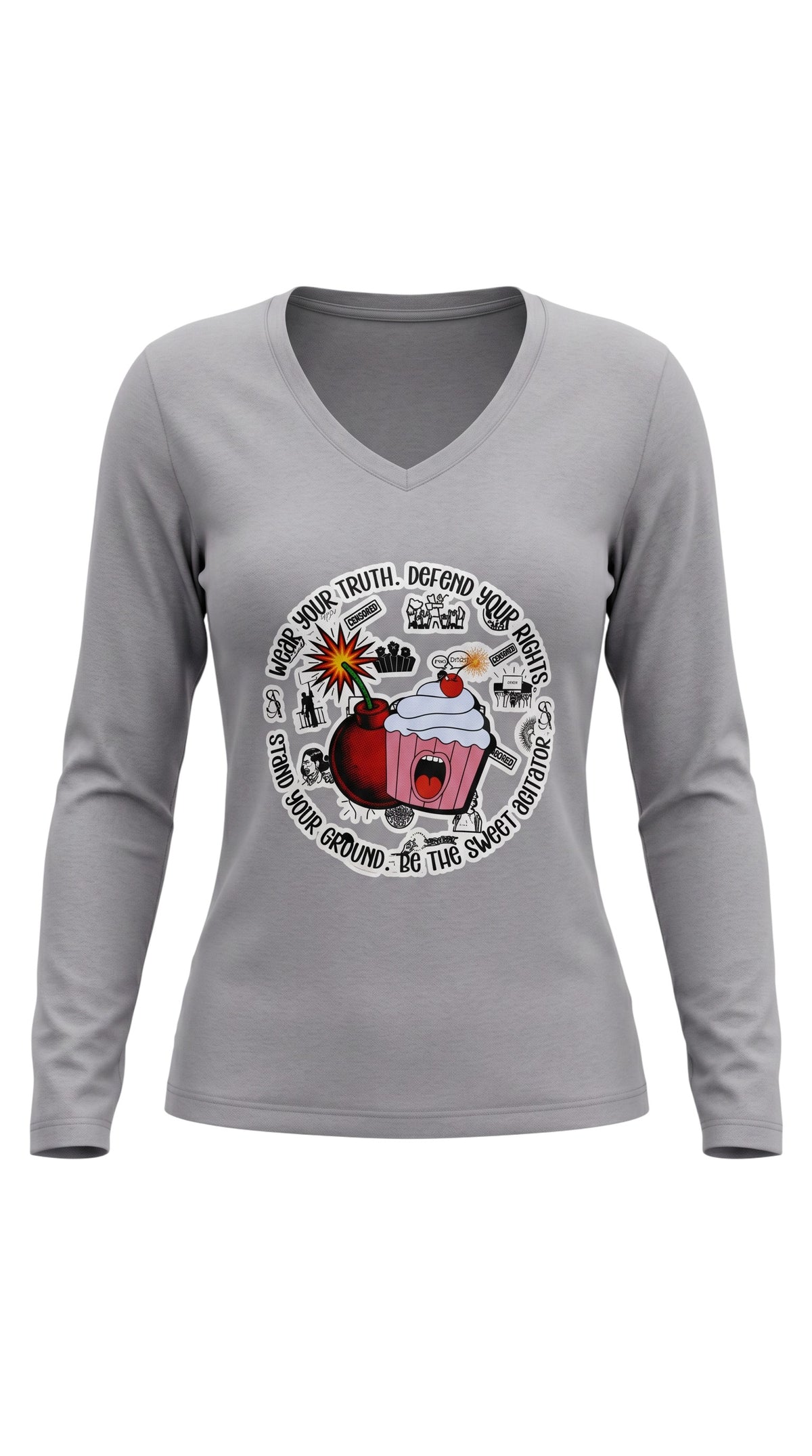 Wear Your Truth V-Neck Tee by Sweet Agitator