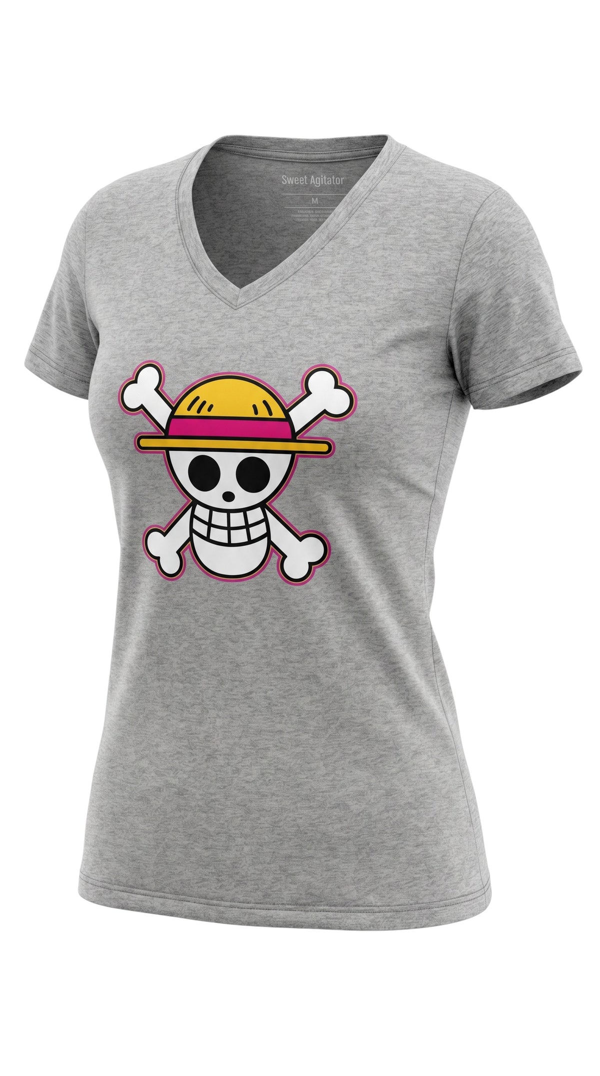 Jolly Roger V-Neck Tee by Sweet Agitator