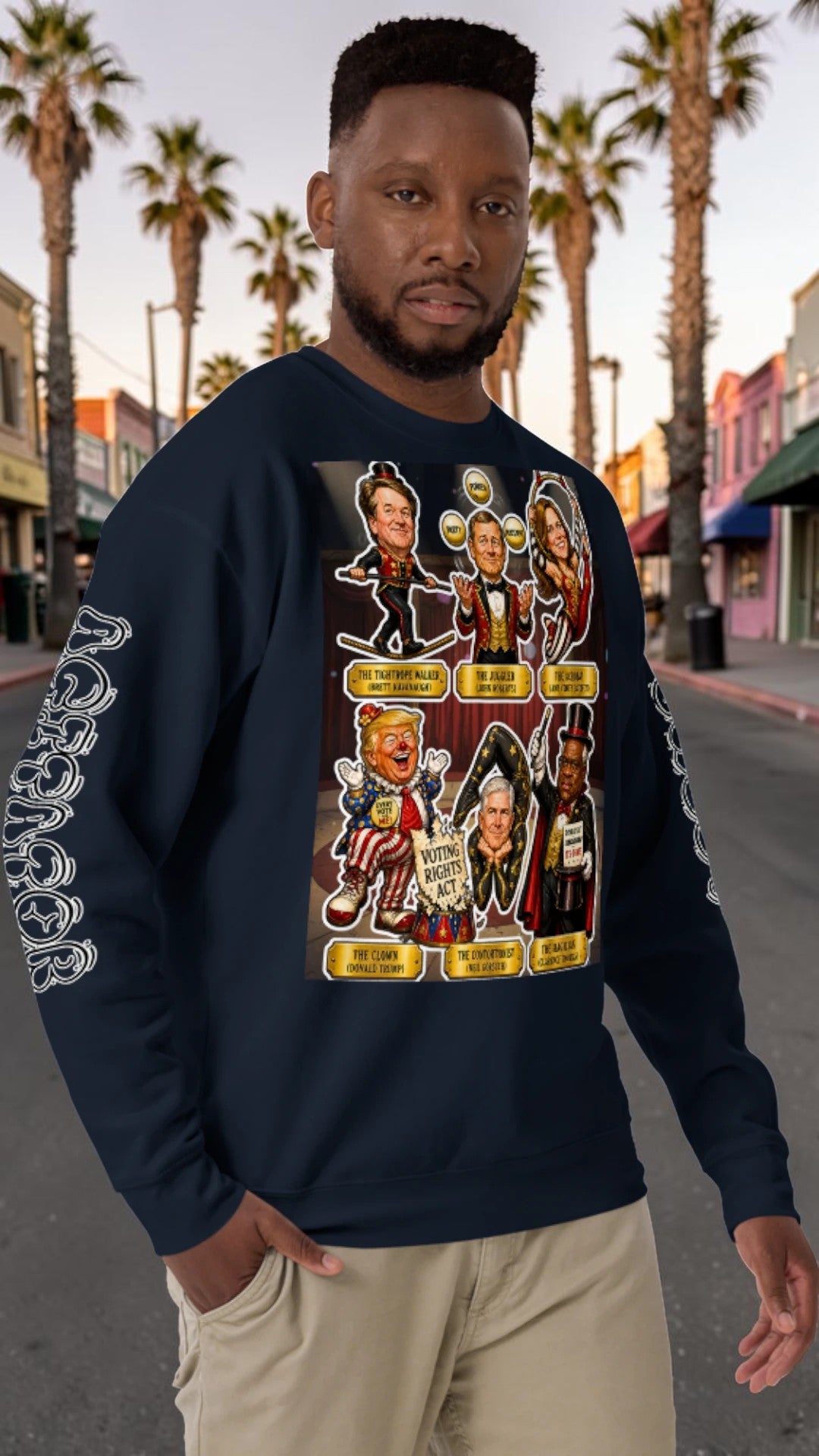 Voting Rights Circus Pullover by Sweet Agitator