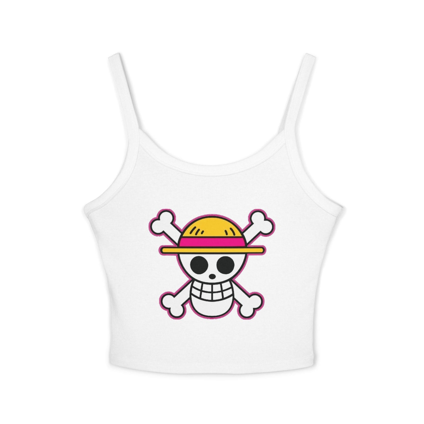 One Piece Straw Hat Skull Crop Tank by Sweet Agitator