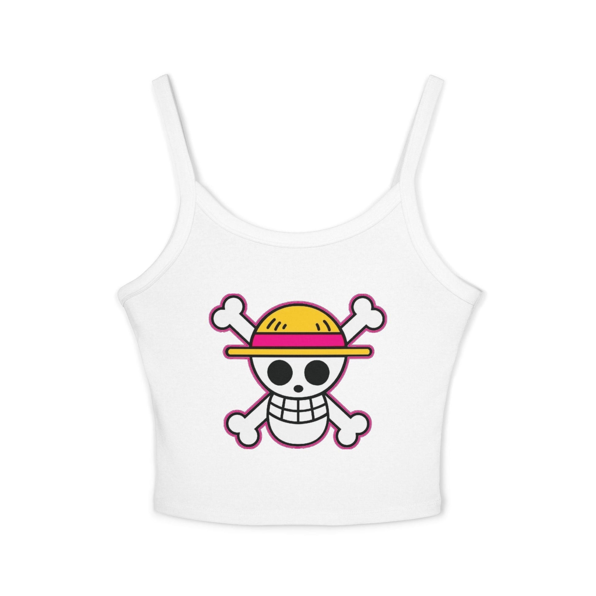 One Piece Straw Hat Skull Crop Tank by Sweet Agitator