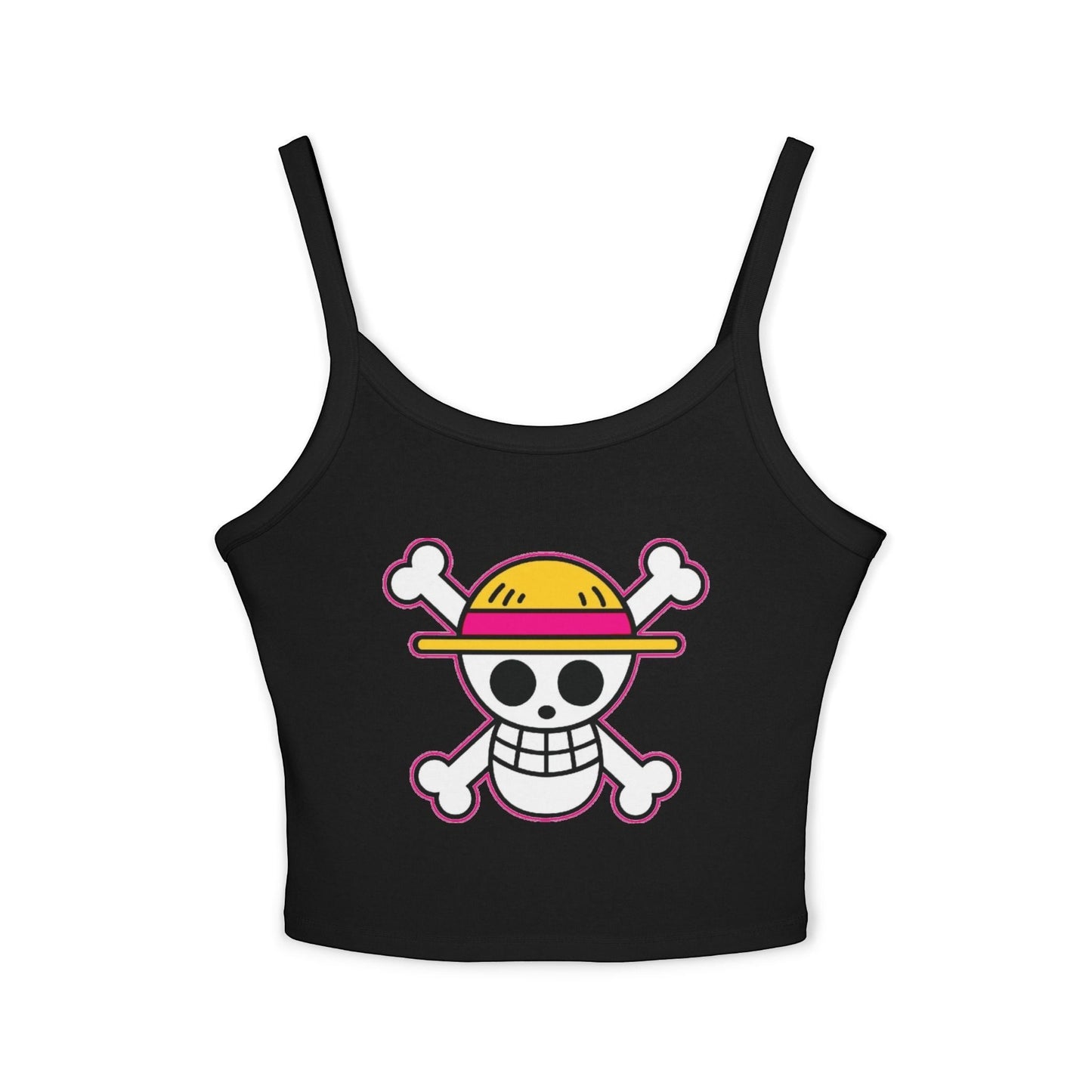 One Piece Straw Hat Skull Crop Tank by Sweet Agitator