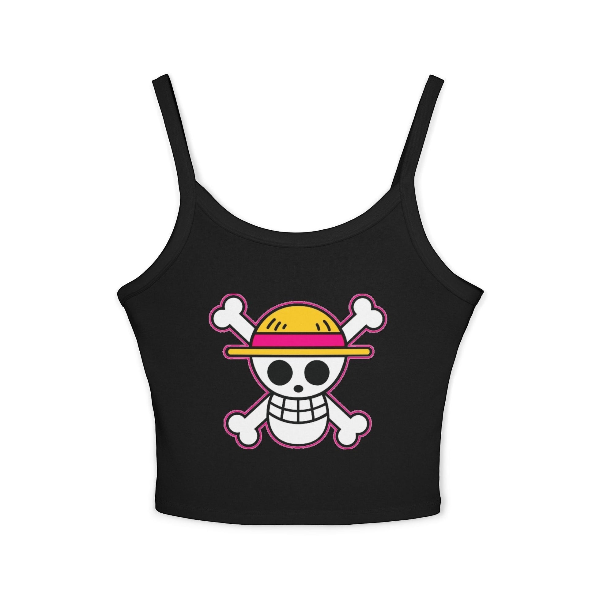 One Piece Straw Hat Skull Crop Tank by Sweet Agitator