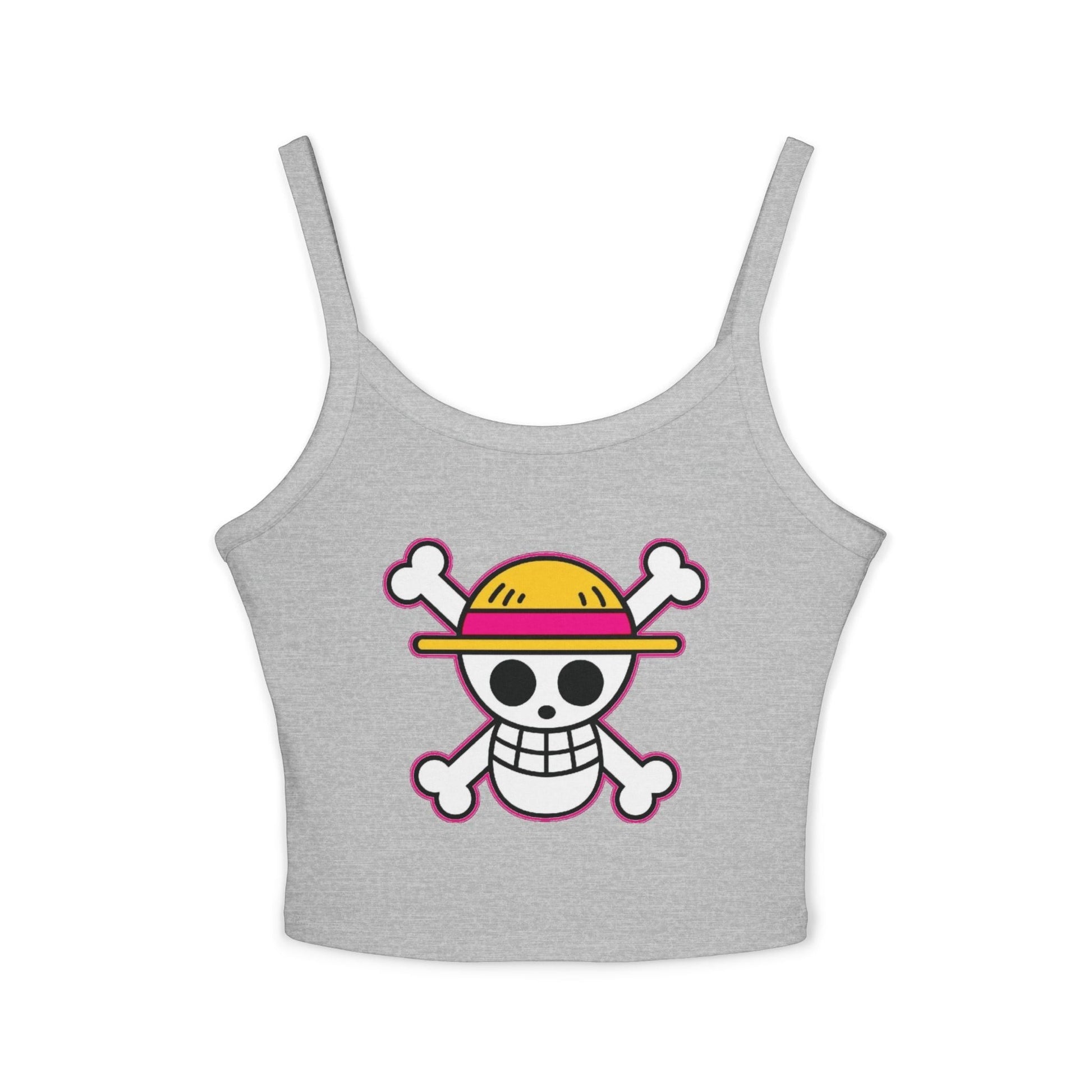 One Piece Straw Hat Skull Crop Tank by Sweet Agitator