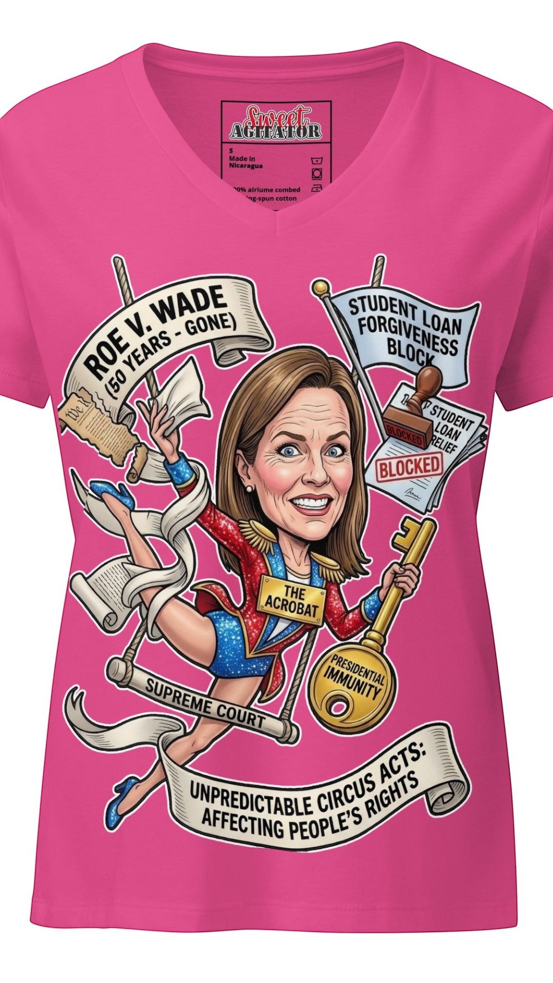 The Acrobat — Episode 1 Women's V-Neck Tee by Sweet Agitator