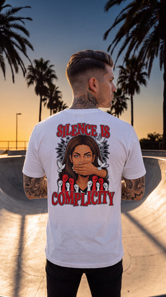 Silence Is Complicity Premium Tee by Sweet Agitator