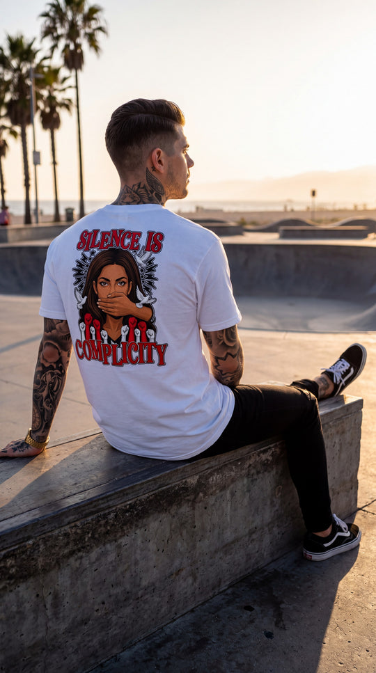 Silence Is Complicity Premium Tee by Sweet Agitator