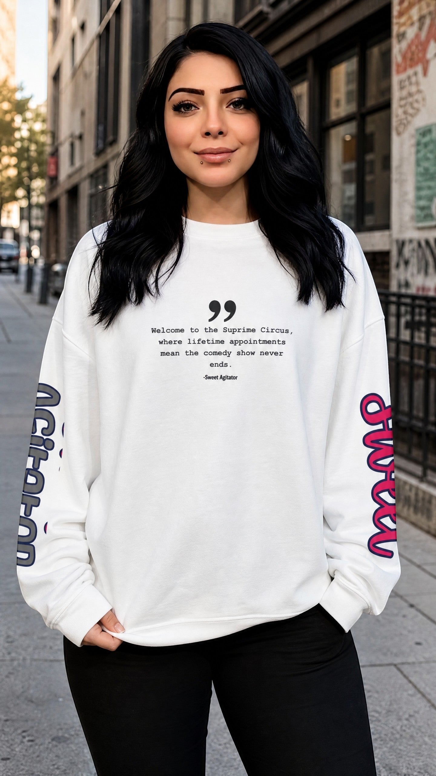 Welcome to the Supreme Circus — Pullover Crewneck by Printify