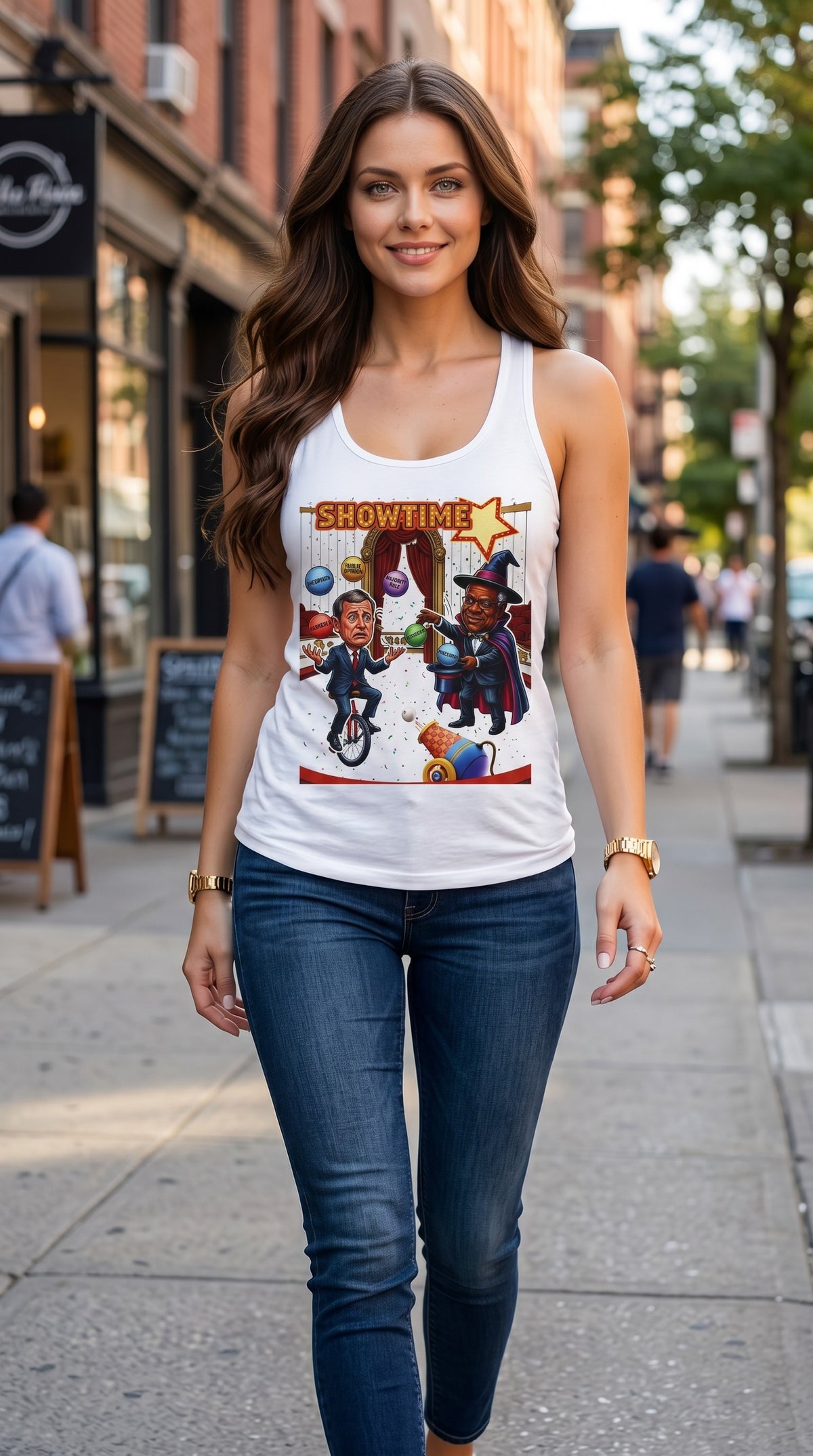 Justice's Roberts & Clarence Juggling Act Tank Top by Sweet Agitator