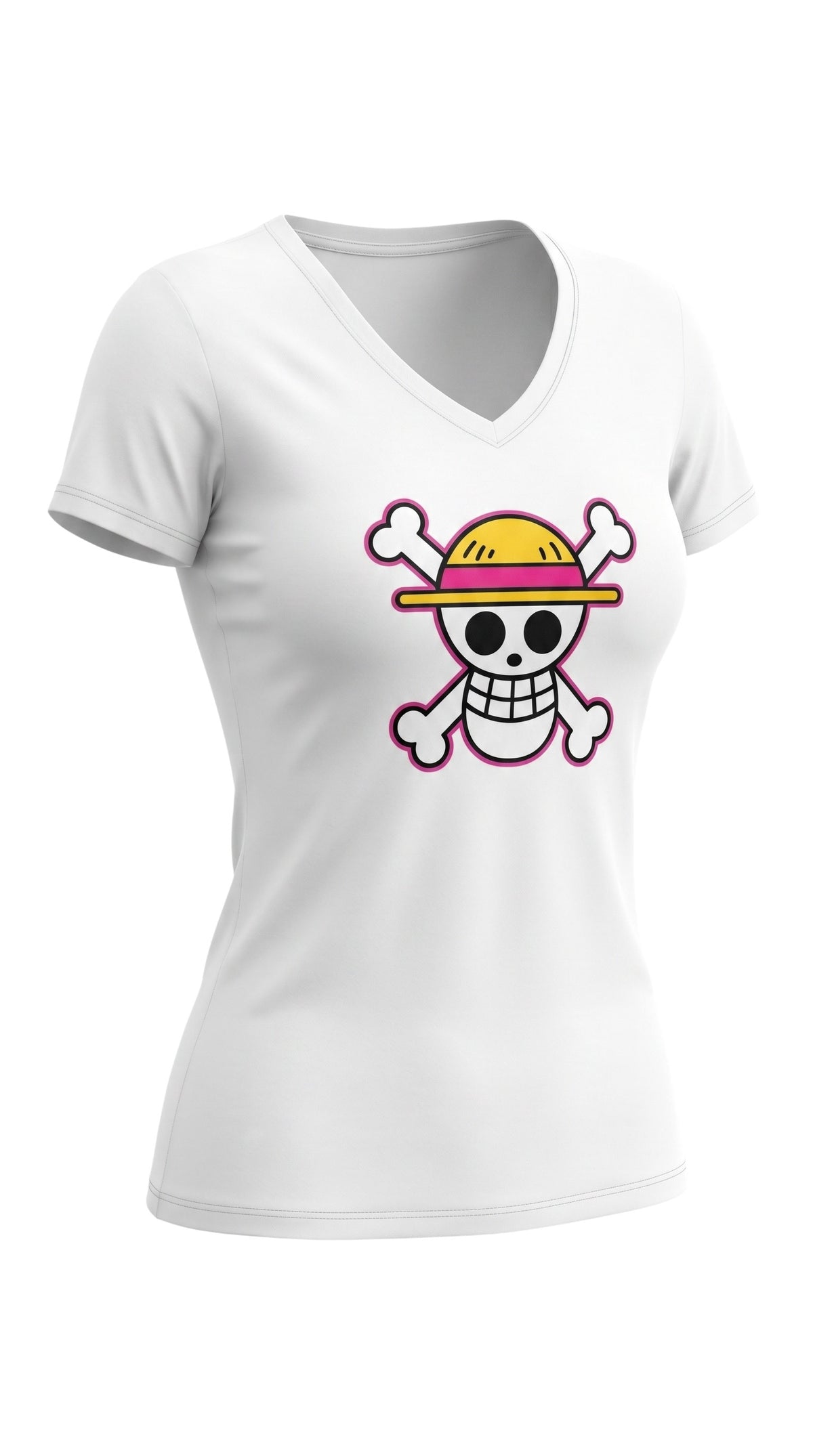 Jolly Roger V-Neck Tee by Sweet Agitator