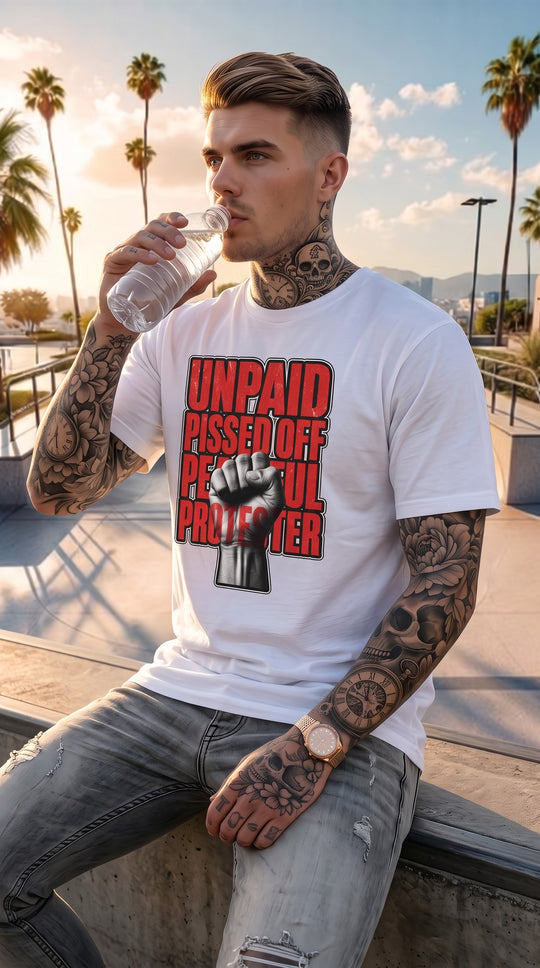 Unpaid, Pissed Off &amp; Peaceful Protester Premium Tee by Sweet Agitator