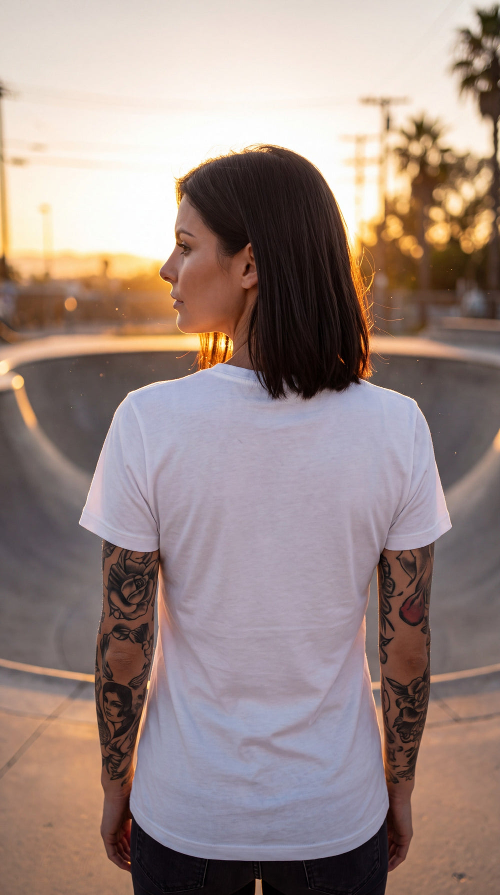 Democracy Is a Verb Floral V-Neck Tee by Sweet Agitator