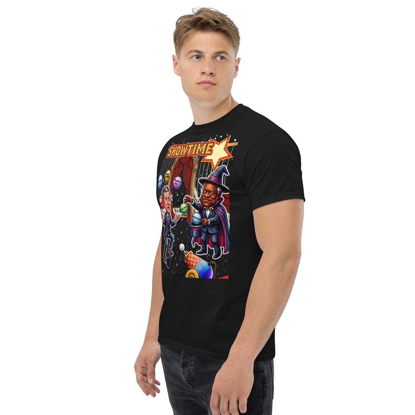 Justice Roberts & Clarence Juggling Act T-Shirt by Sweet Agitator