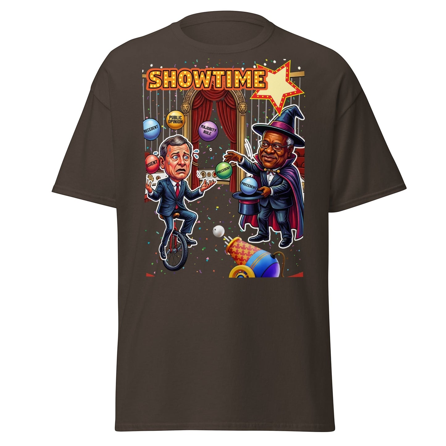Justice Roberts & Clarence Juggling Act T-Shirt by Sweet Agitator