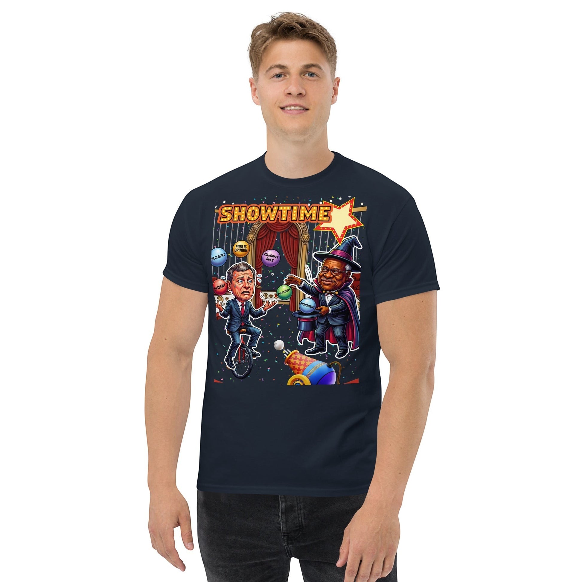 Justice Roberts & Clarence Juggling Act T-Shirt by Sweet Agitator