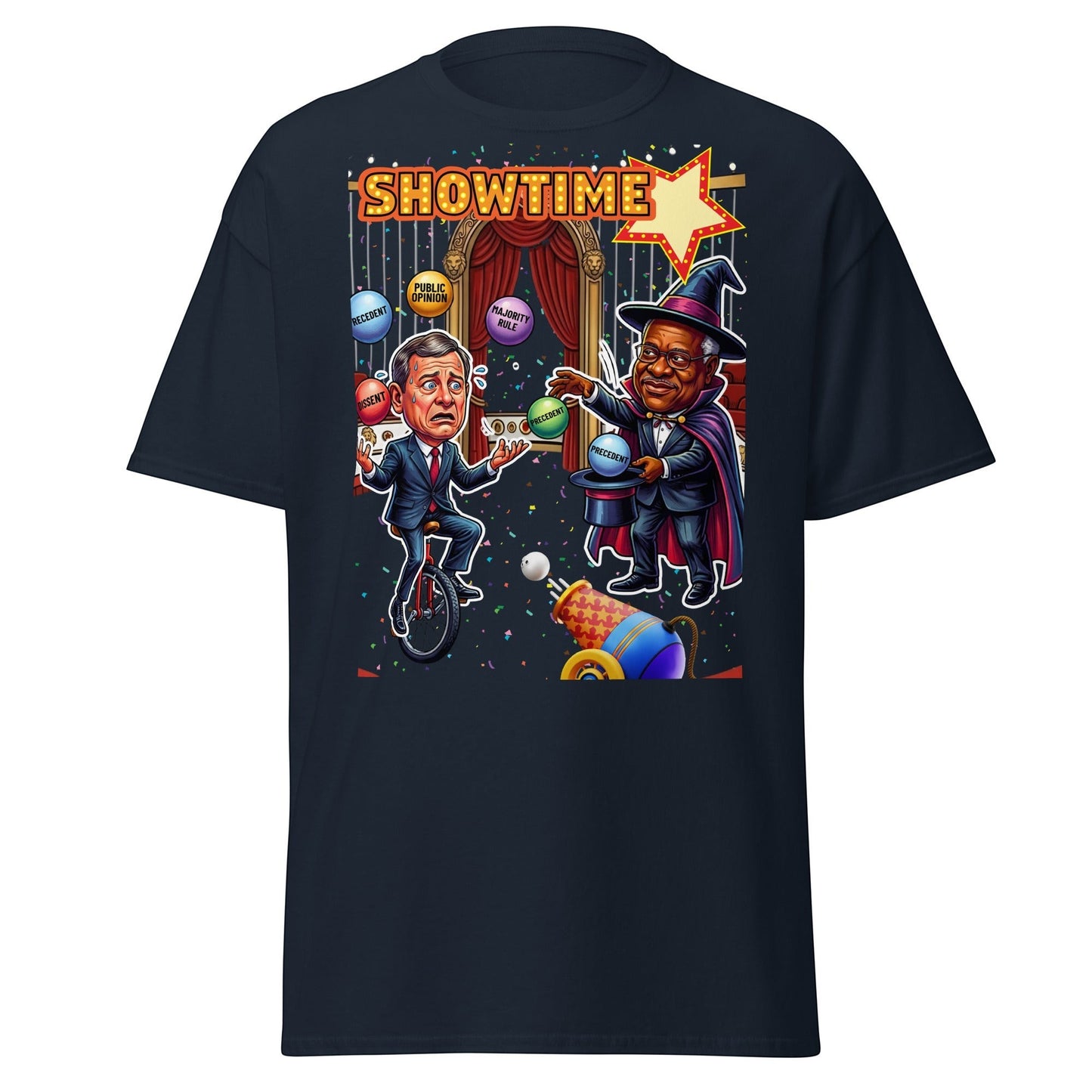 Justice Roberts & Clarence Juggling Act T-Shirt by Sweet Agitator