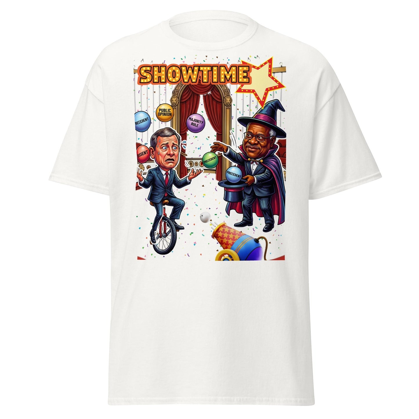 Justice Roberts & Clarence Juggling Act T-Shirt by Sweet Agitator