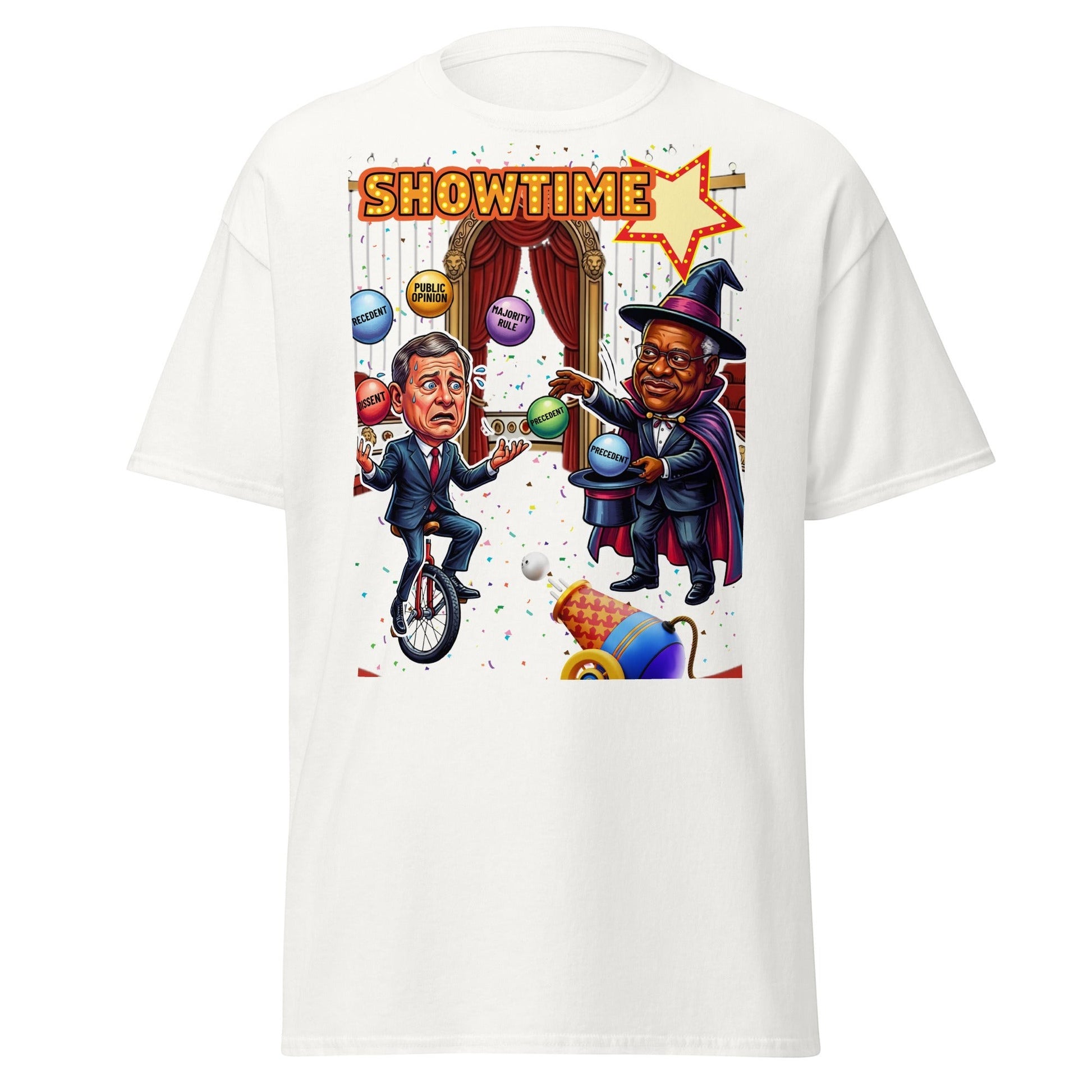 Justice Roberts & Clarence Juggling Act T-Shirt by Sweet Agitator