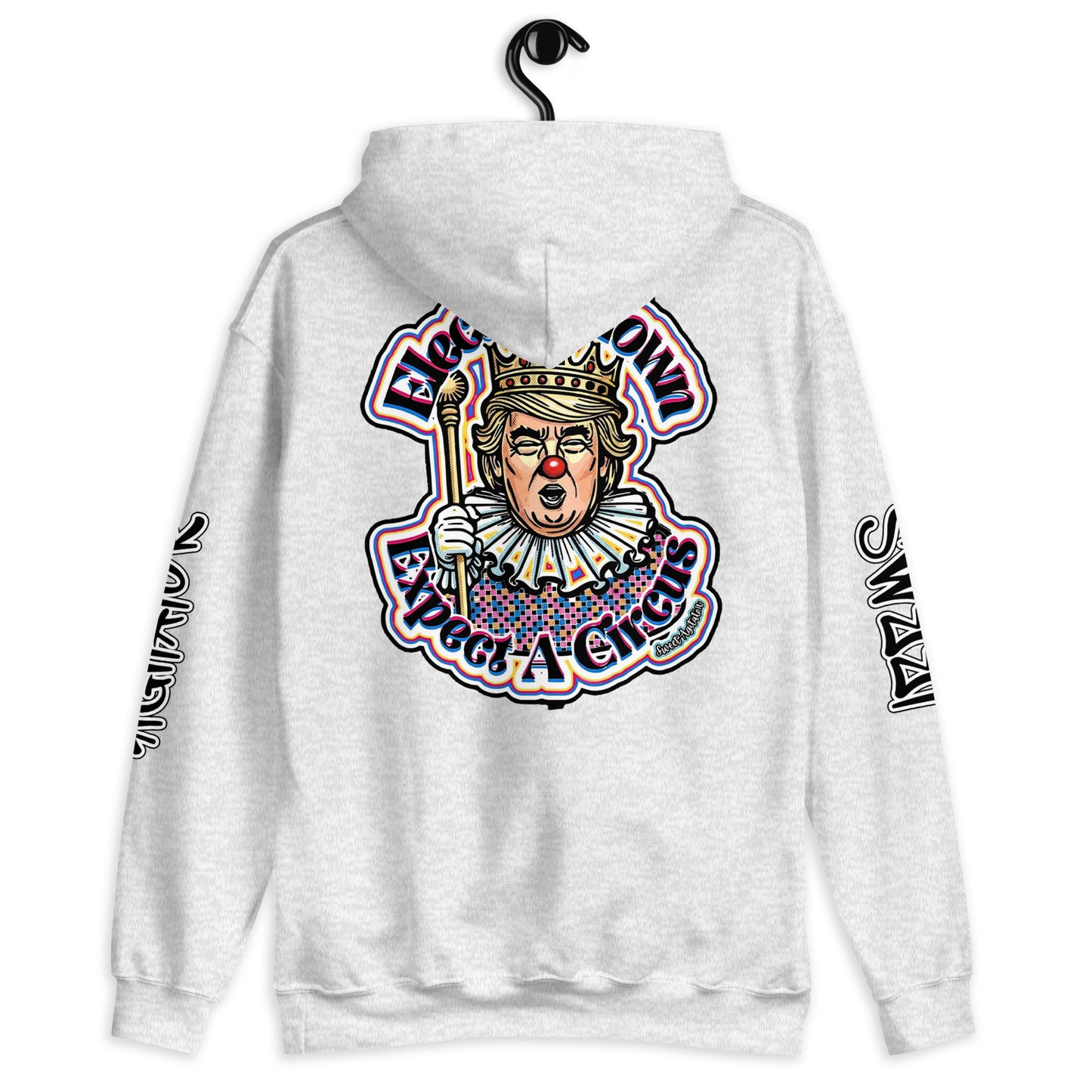 Elect as clown + Sleeves Hoodie by Sweet Agitator