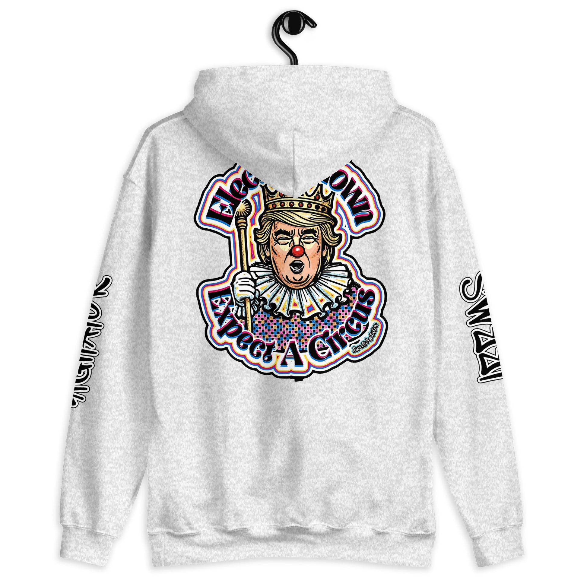 Elect as clown + Sleeves Hoodie by Sweet Agitator