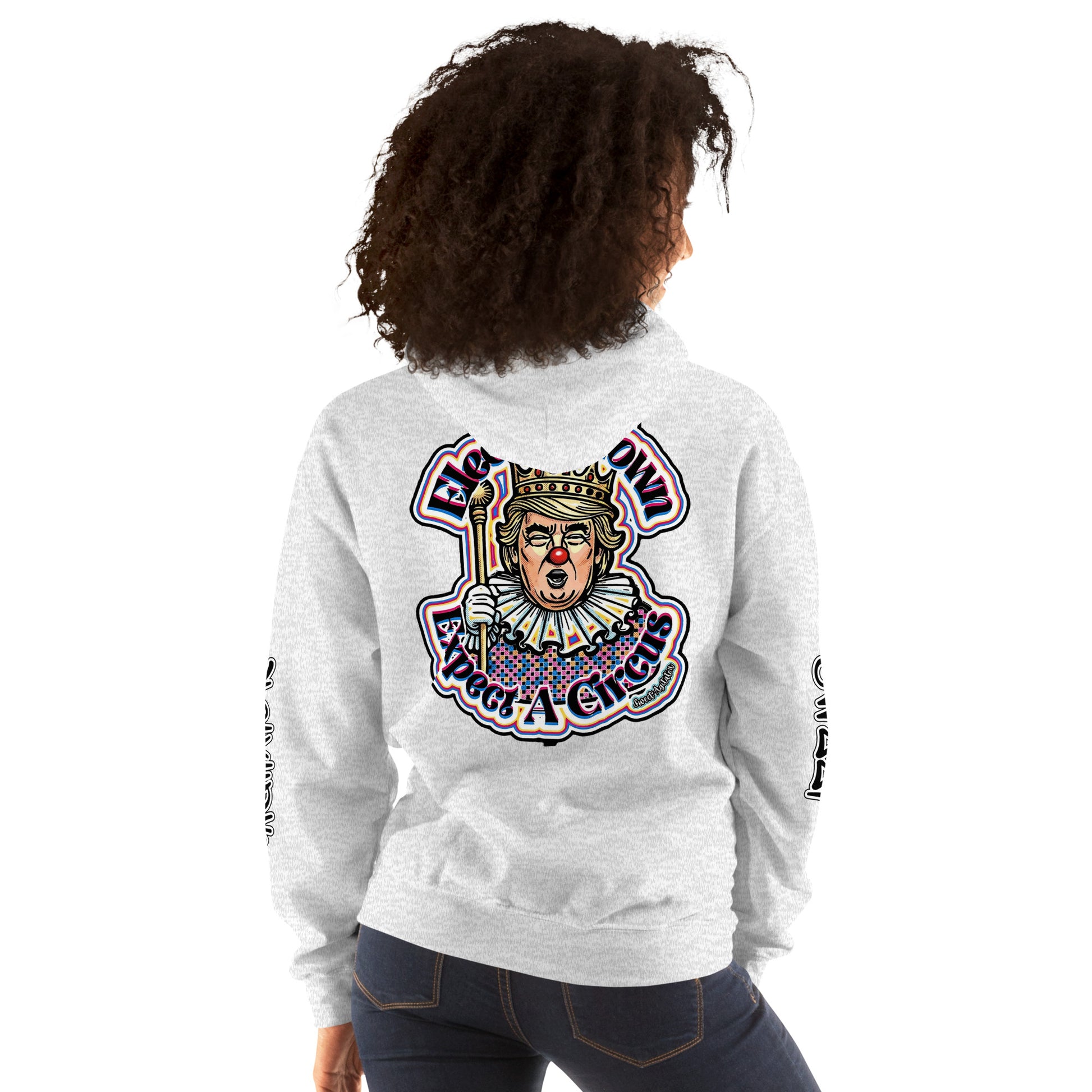 Elect as clown + Sleeves Hoodie by Sweet Agitator